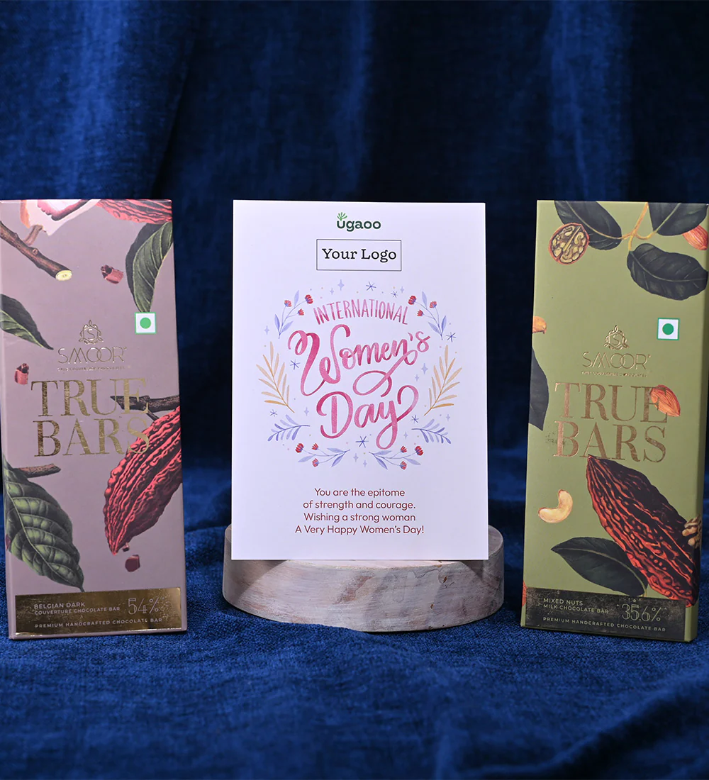 2 Layer Lucky Bamboo with True Bar - Mixed Nuts Milk Chocolate and Dark Chocolate For Women's Day - Image 4
