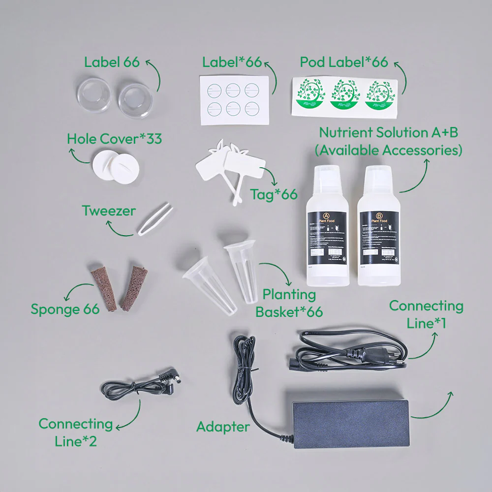 3-Tier Hydroponic Growing System with LED Grow Light - Image 9