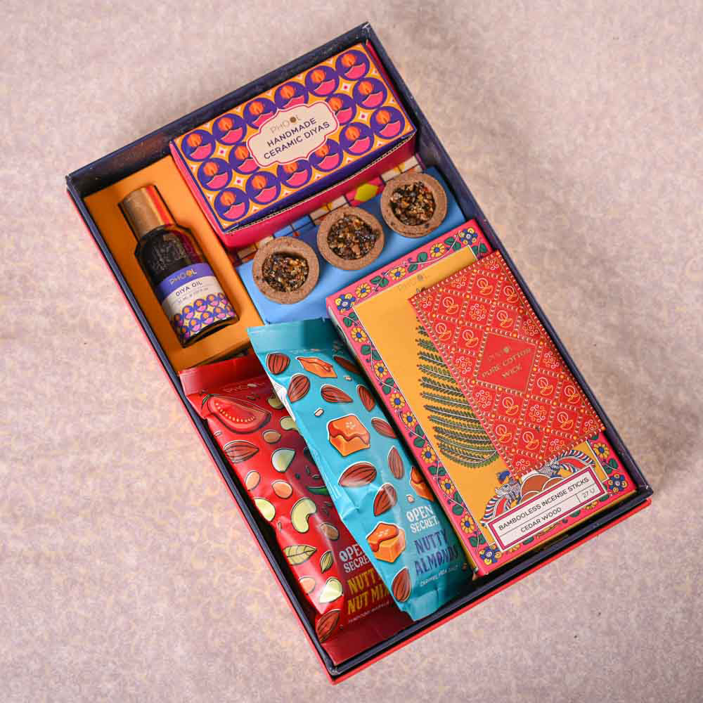 Bamboo Palm Plant & Phool Diwali Gift Hamper - Image 5