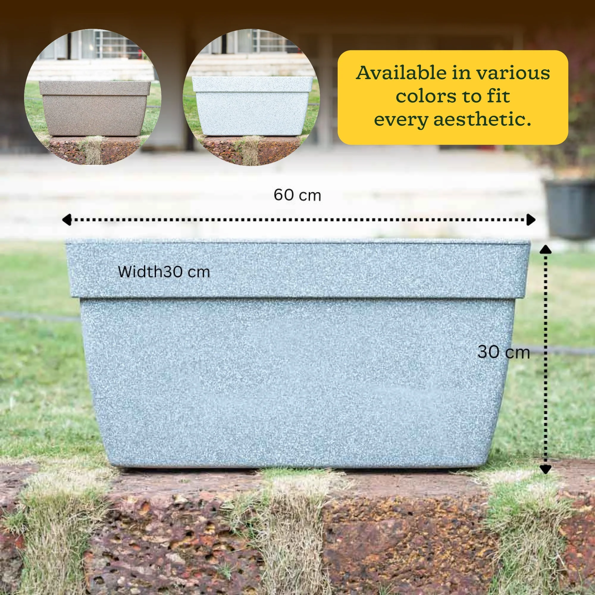 Barca Rectangle Planter - Image 14