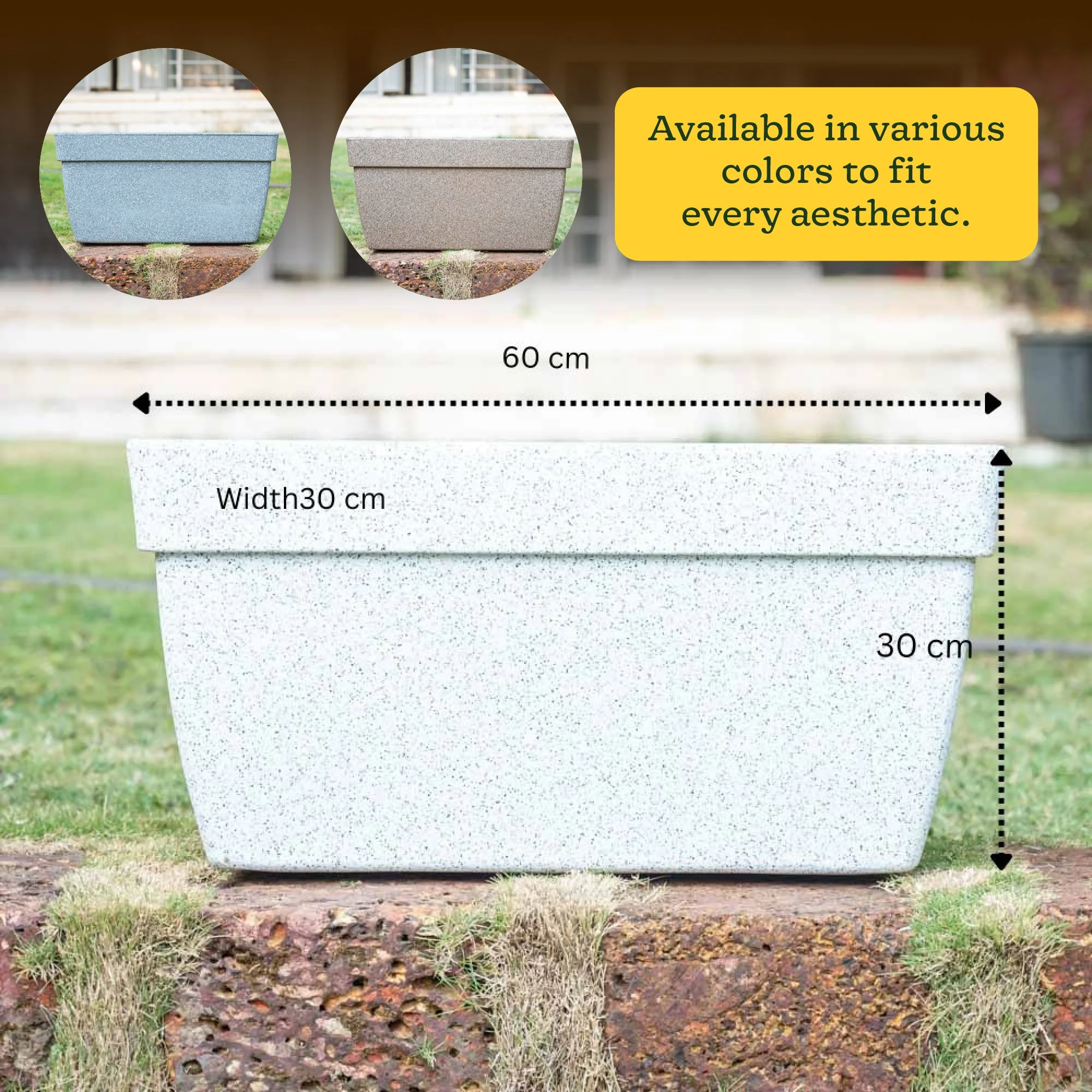 Barca Rectangle Planter - Image 21