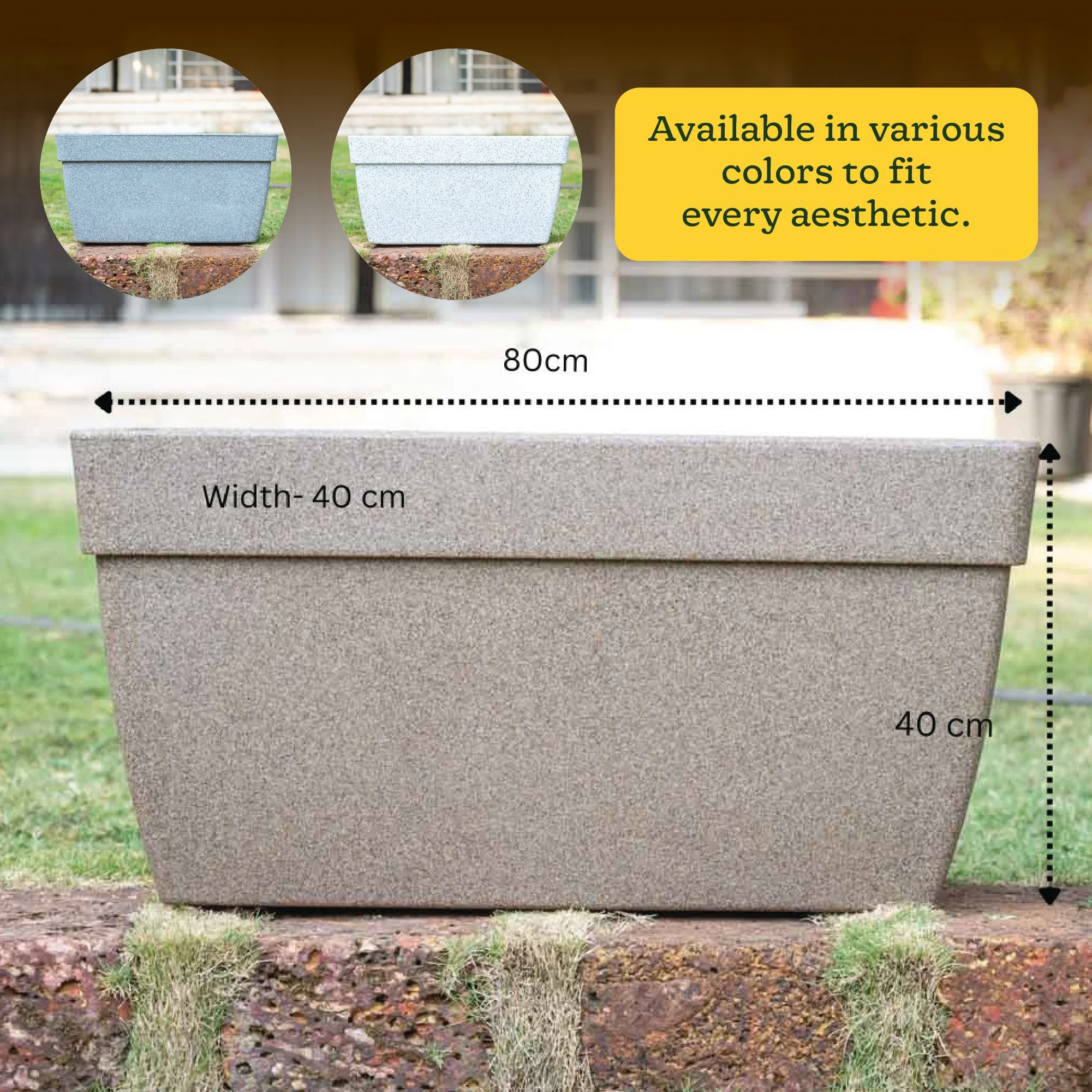 Barca Rectangle Planter - Image 28