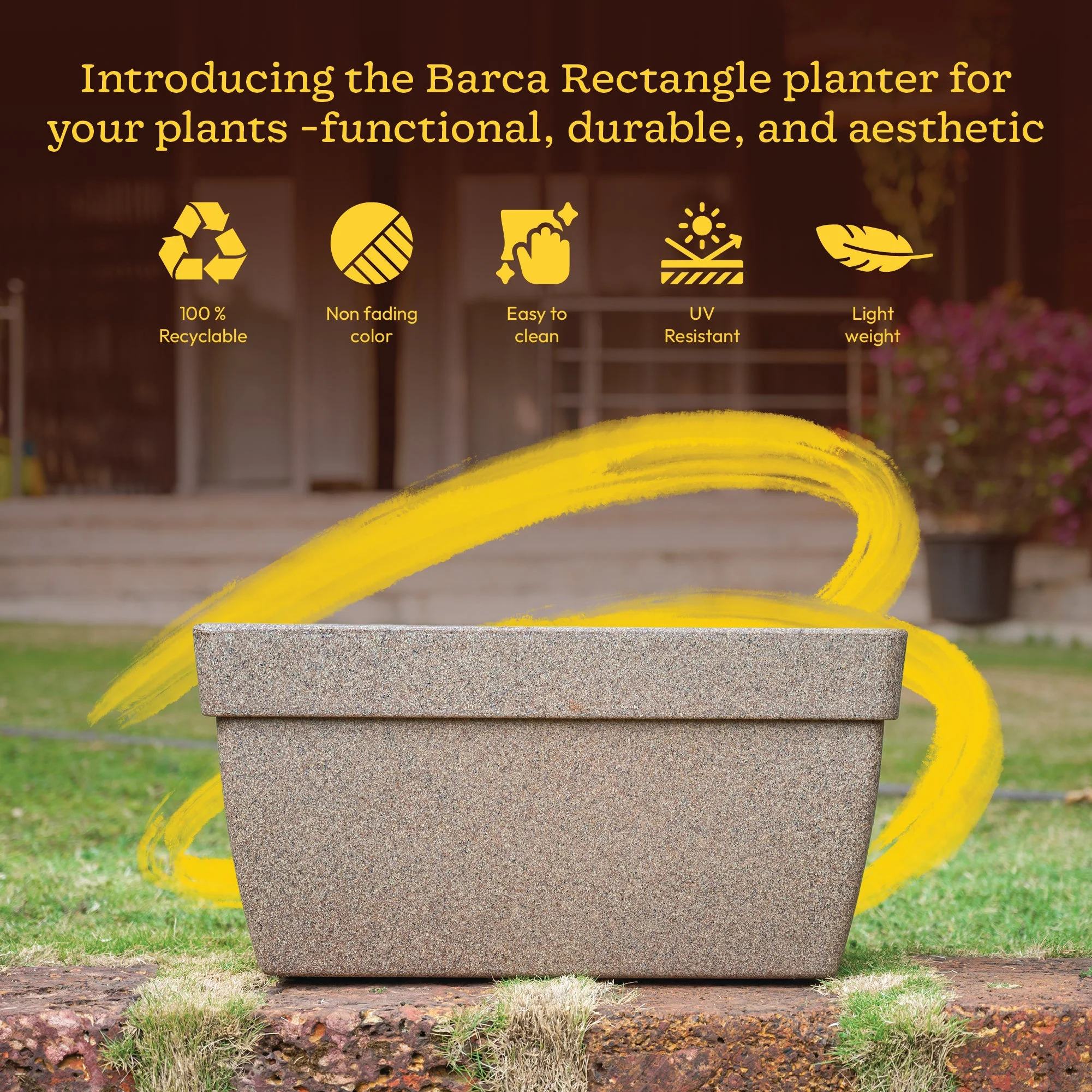 Barca Rectangle Planter - Image 44