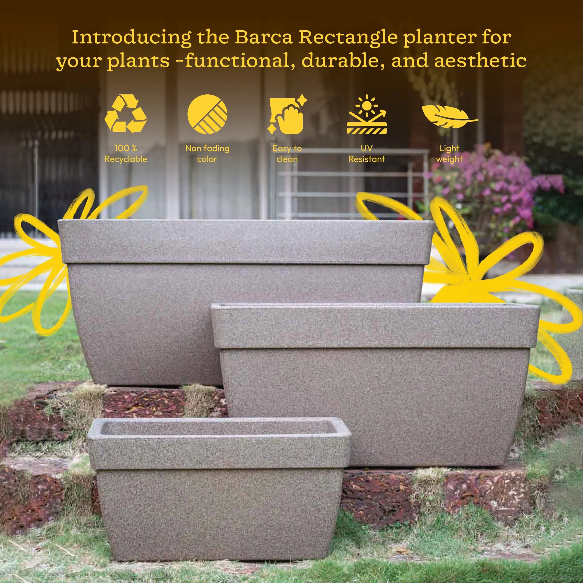 Barca Rectangle Planter - Image 65
