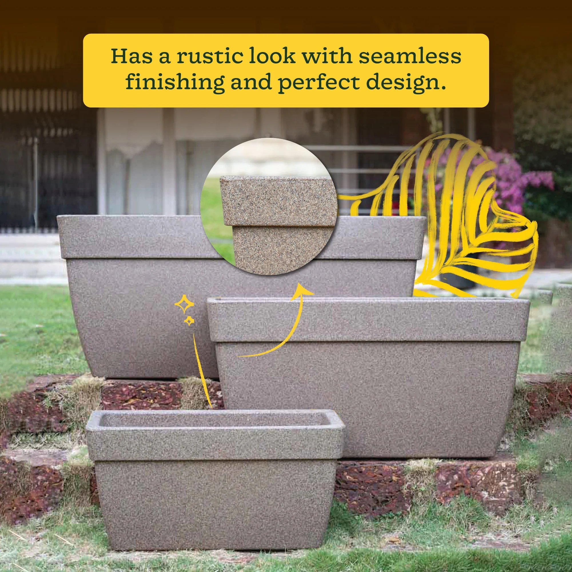 Barca Rectangle Planter - Image 66