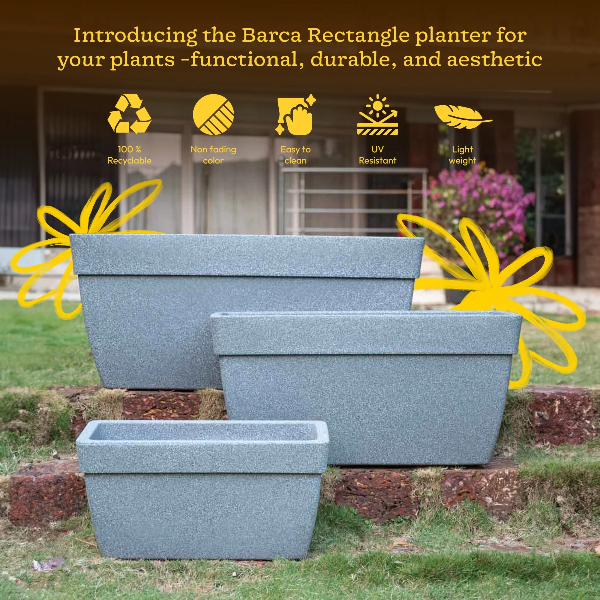 Barca Rectangle Planter - Image 69