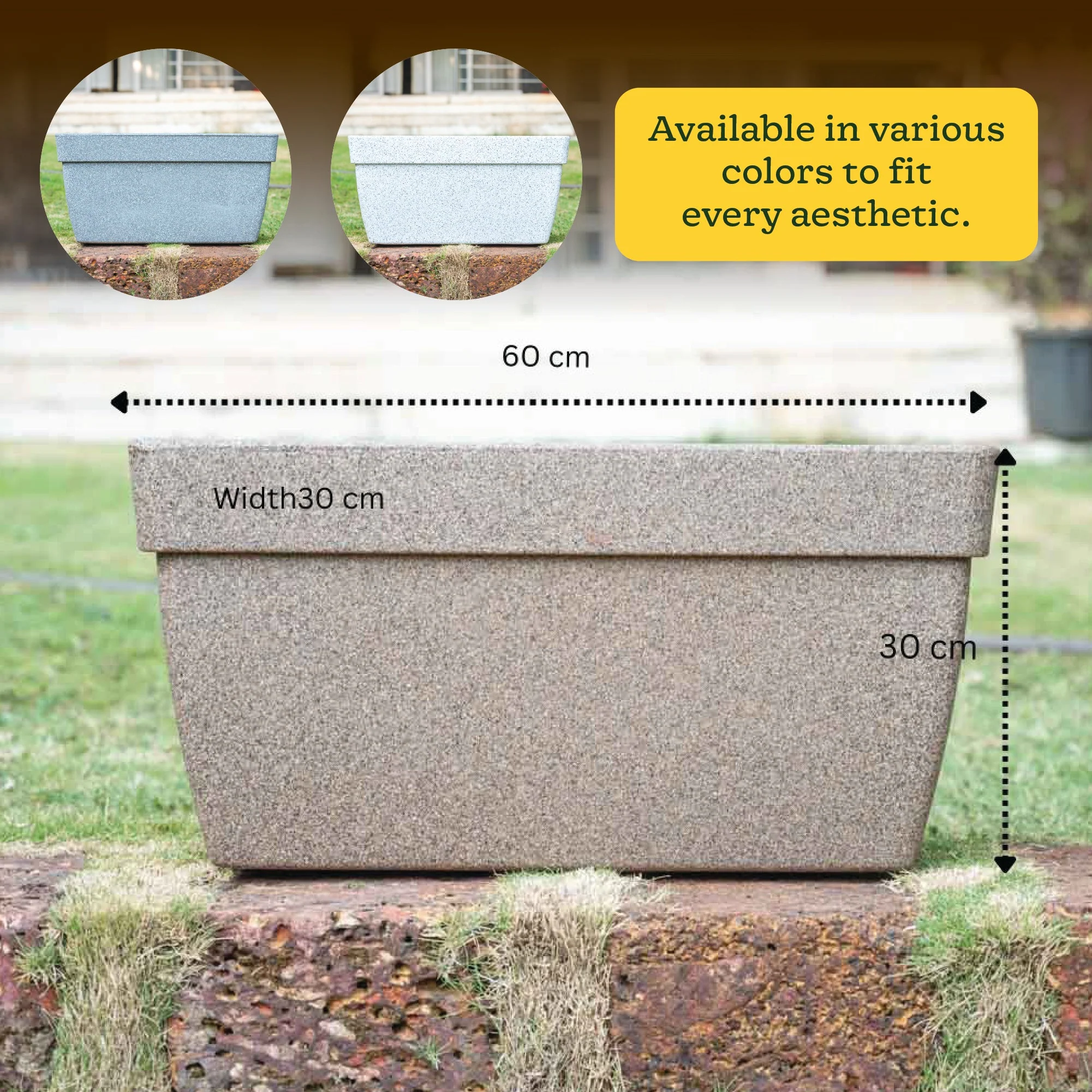 Barca Rectangle Planter - Image 7