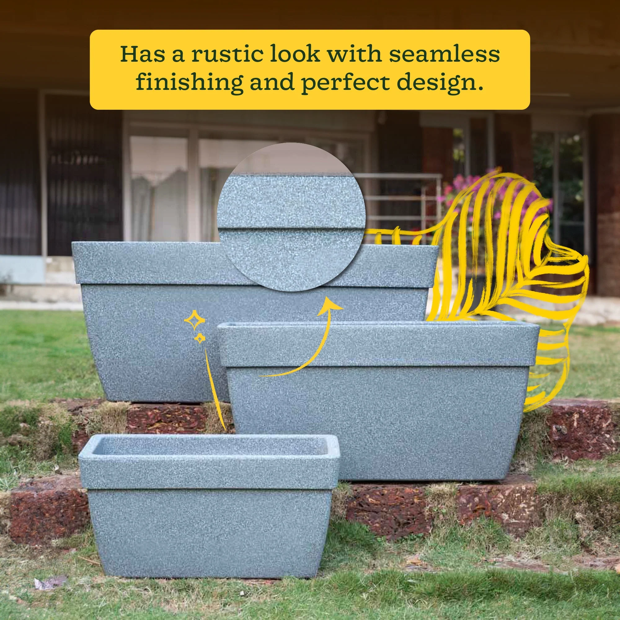 Barca Rectangle Planter - Image 70