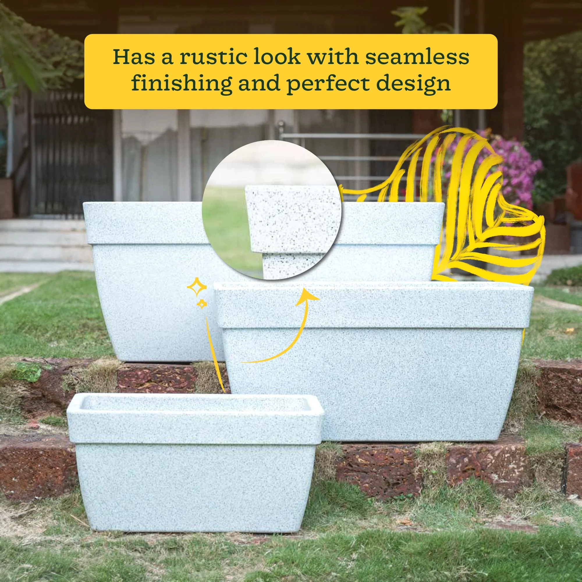 Barca Rectangle Planter - Image 74