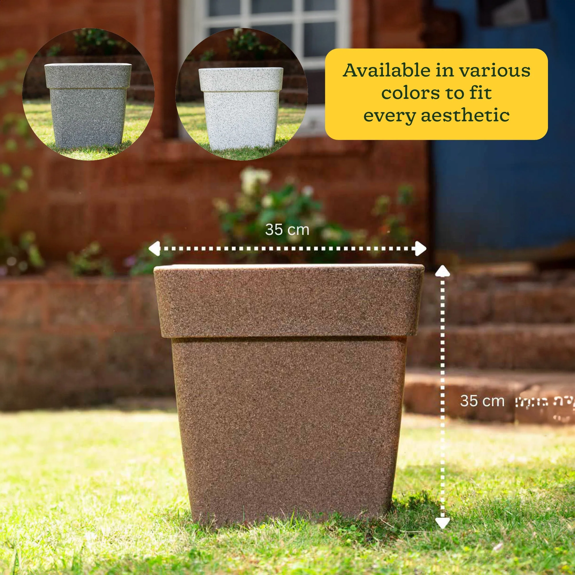 Barca Square Planter - Image 35
