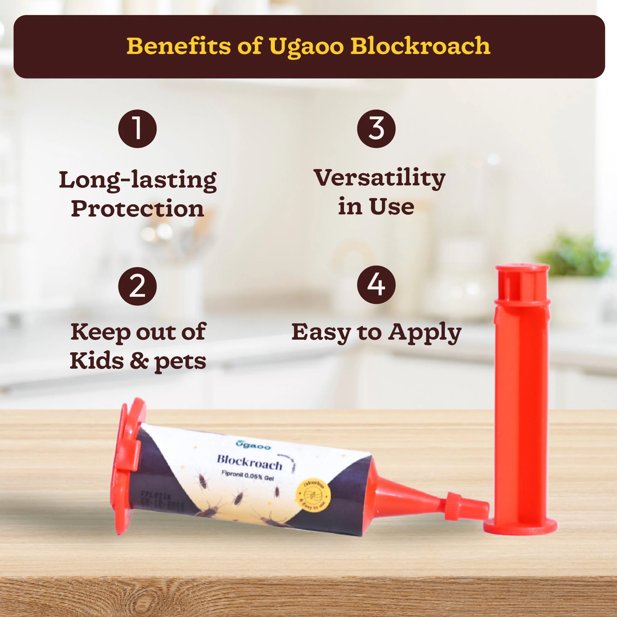Blockroach Fipronil 0.05% Gel - 20 gm - Image 3