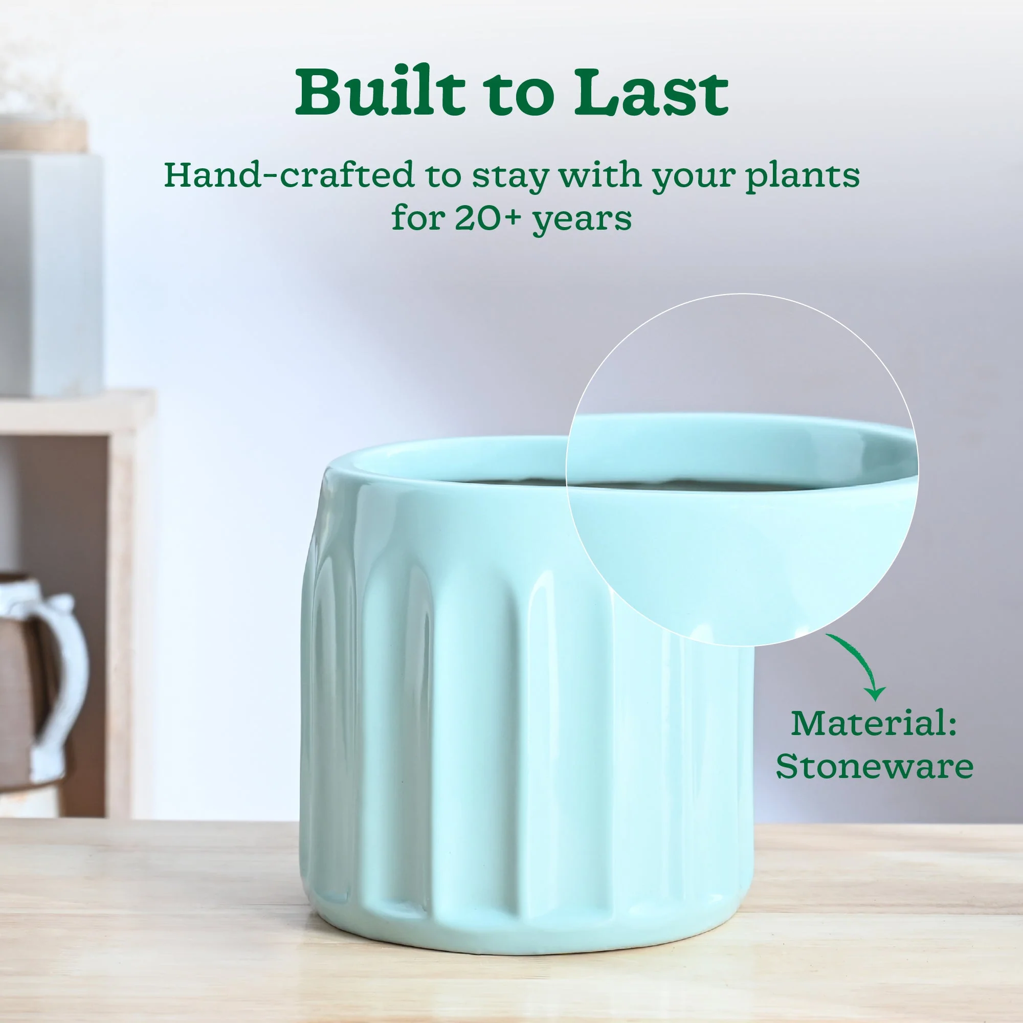 Blushing Sun Ceramic Planter - Image 10