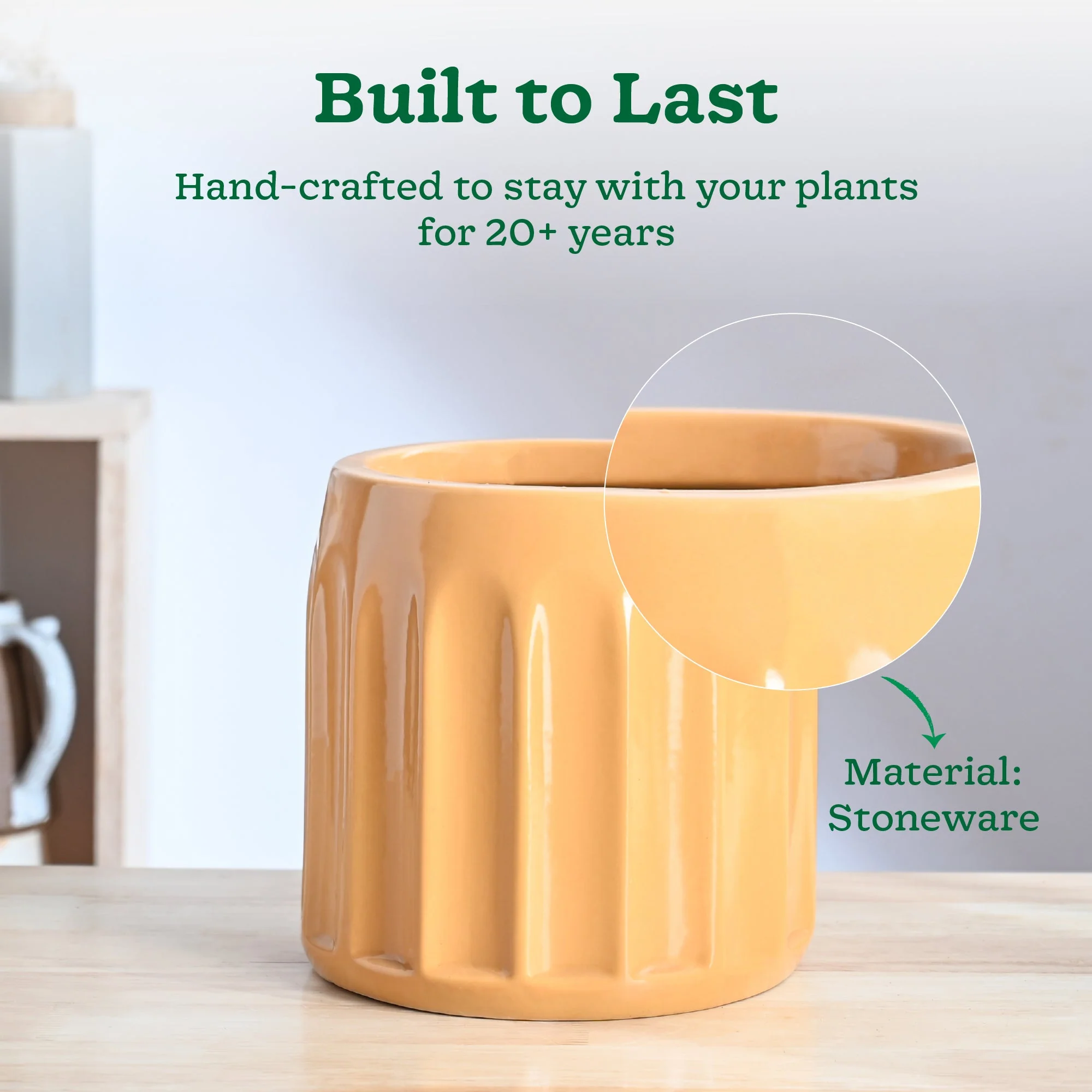 Blushing Sun Ceramic Planter - Image 17