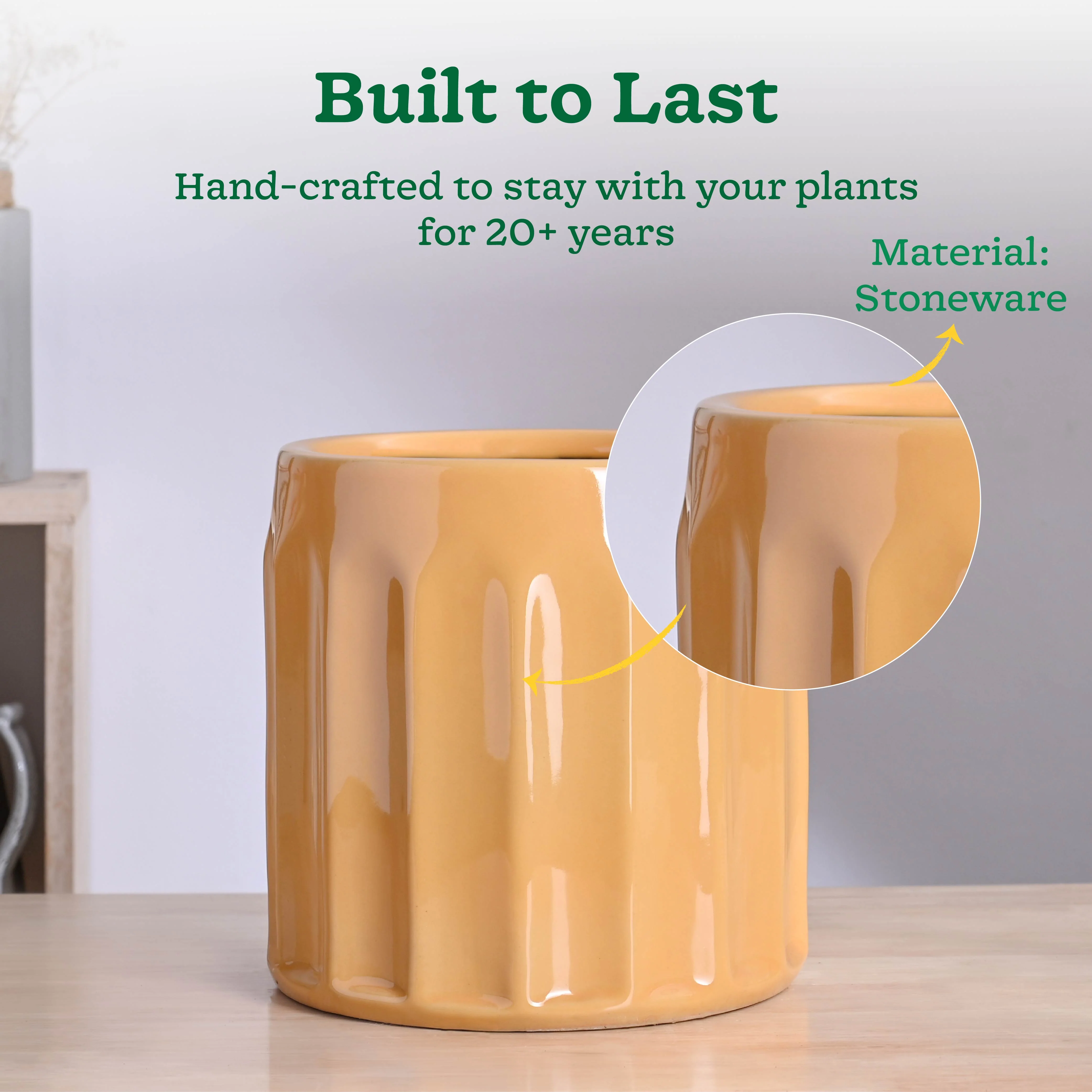 Blushing Sun Ceramic Planter - Image 47