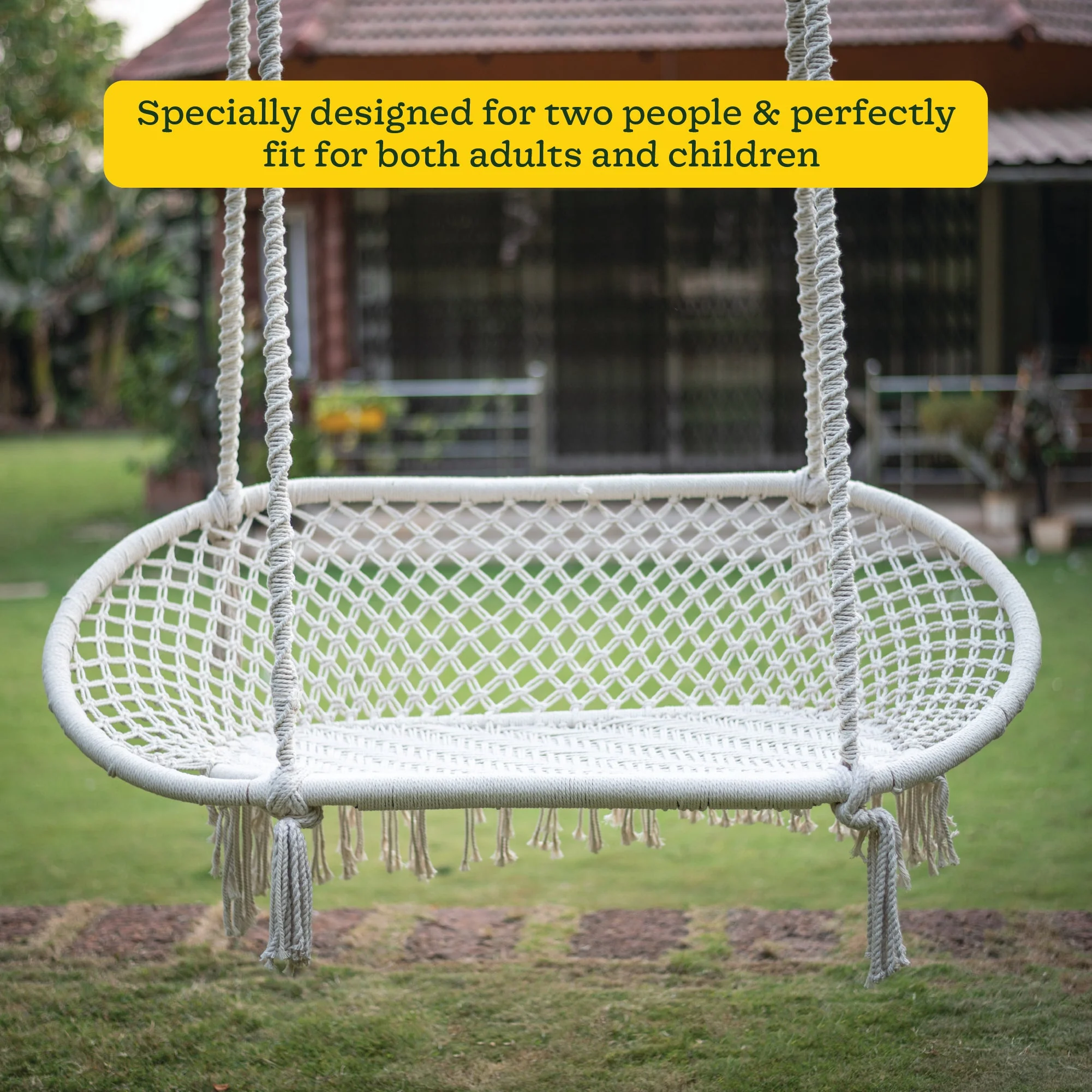 Cotton Double Person Swing - Image 5
