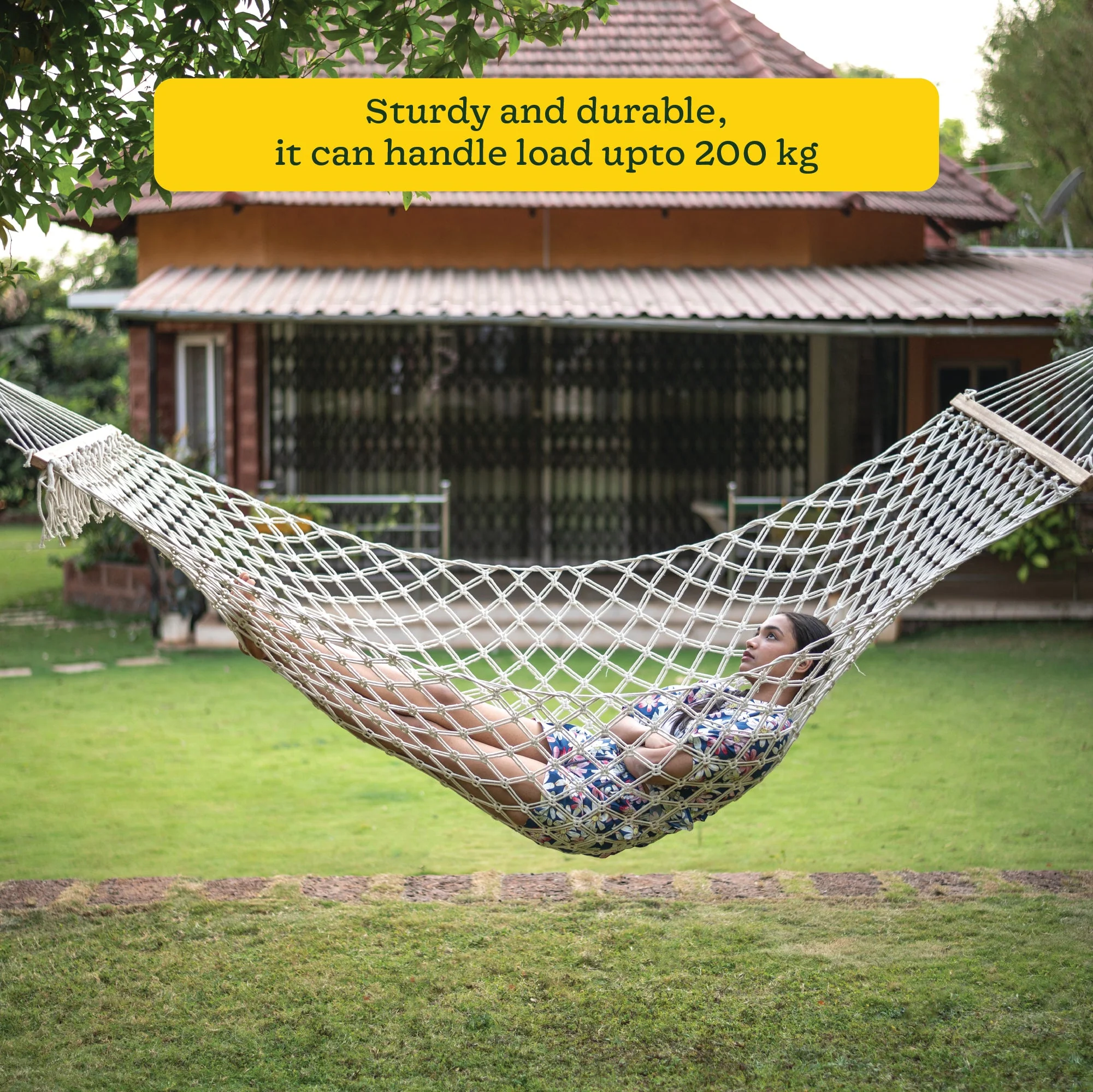 Cotton Mayan Hammock - Image 4
