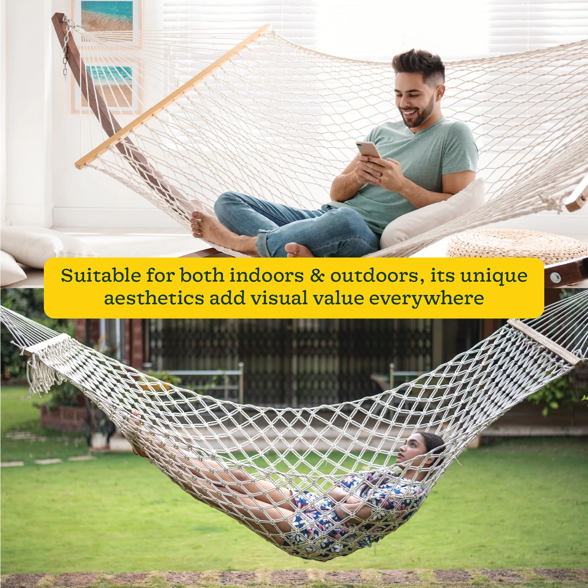 Cotton Mayan Hammock - Image 7