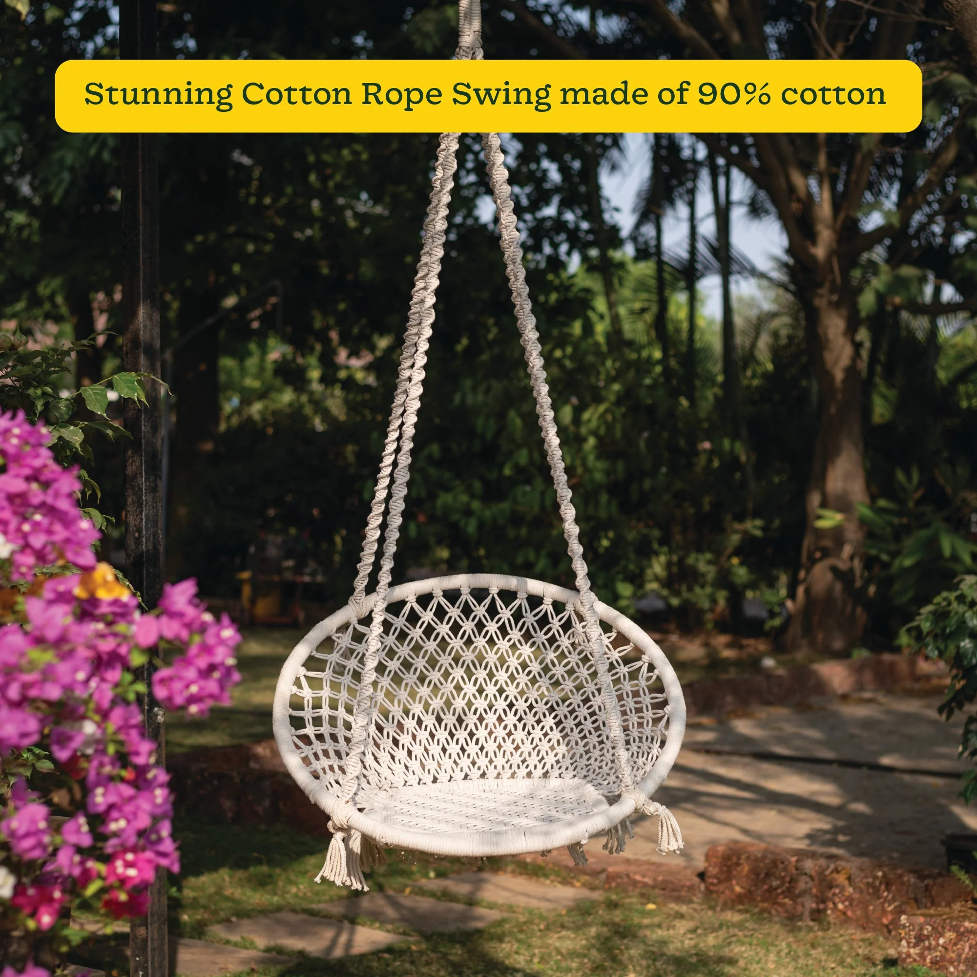Cotton Rope Swing - Image 3