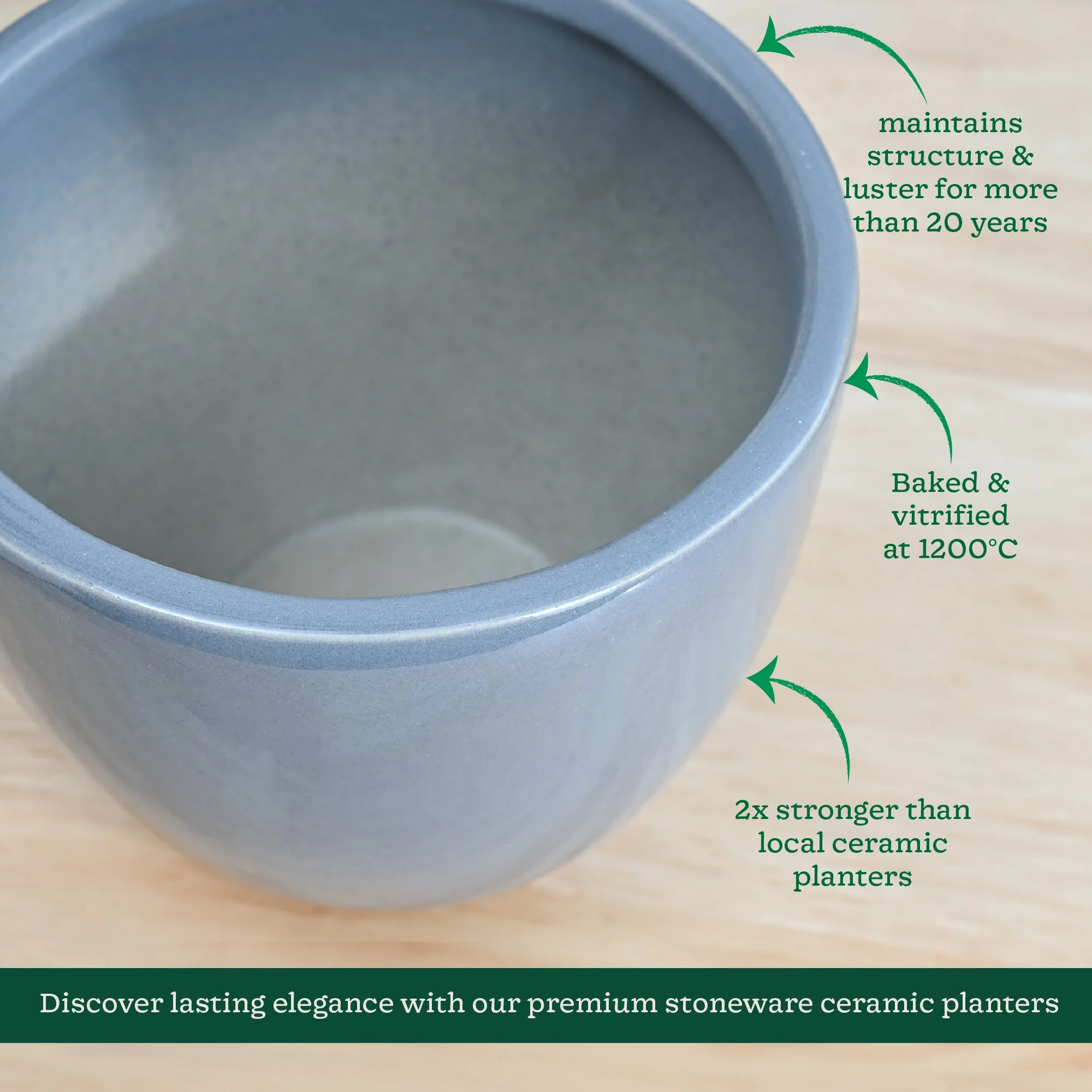 Echoing Eternity Ceramic Planter - Image 13