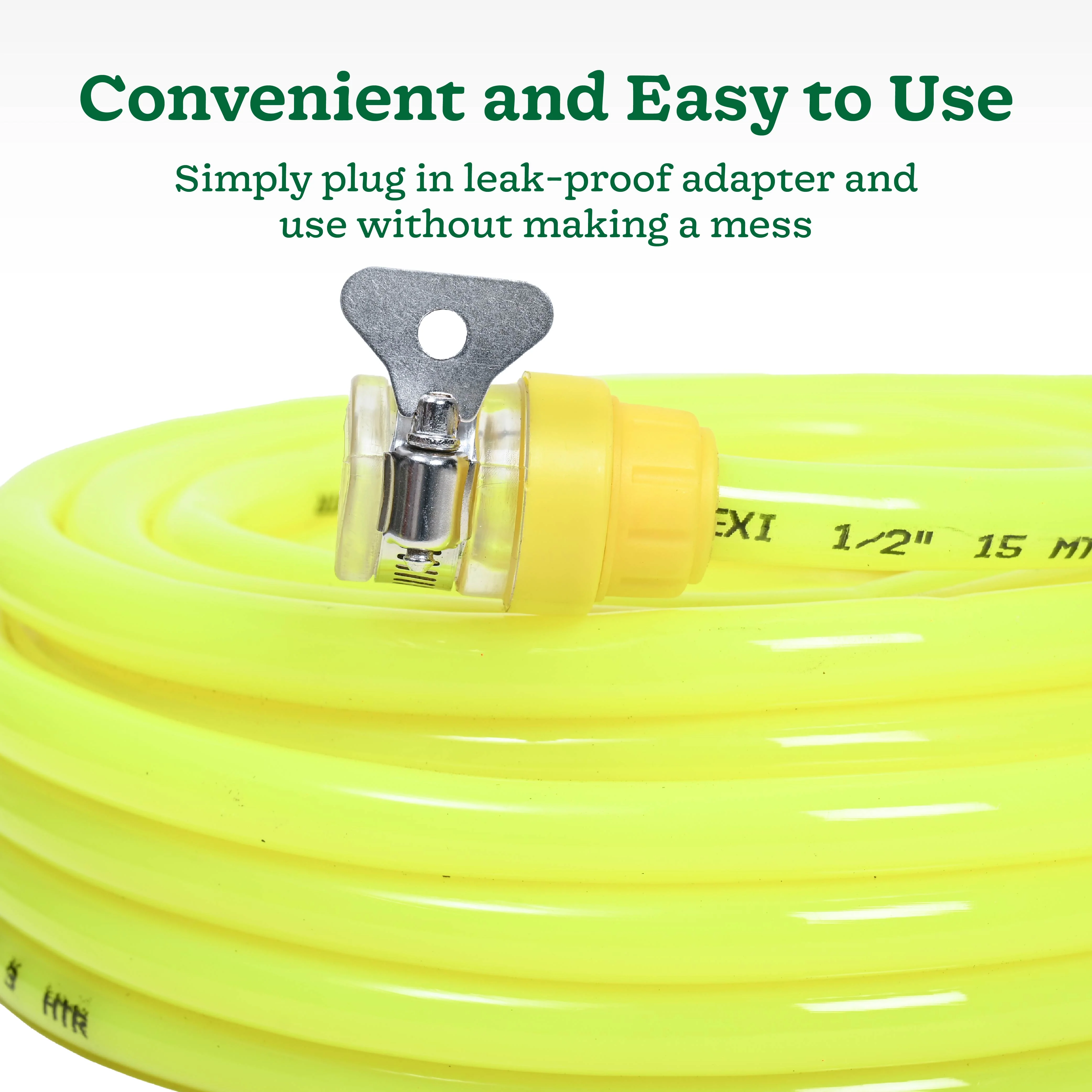 Flexi PVC Pipe 15 Meter with Leak Proof Adapter - Image 3