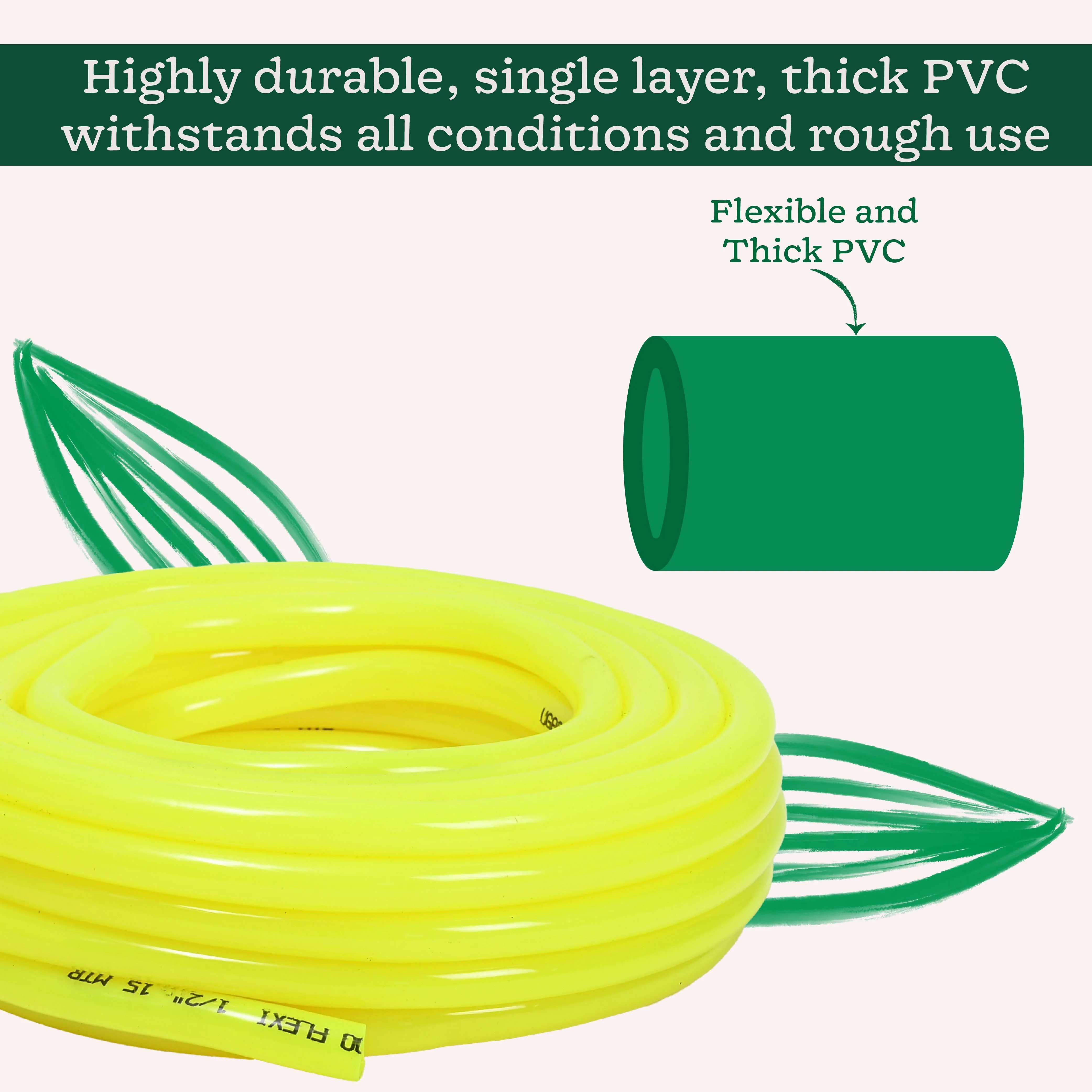 Flexi PVC Pipe 15 Meter with Leak Proof Adapter - Image 6