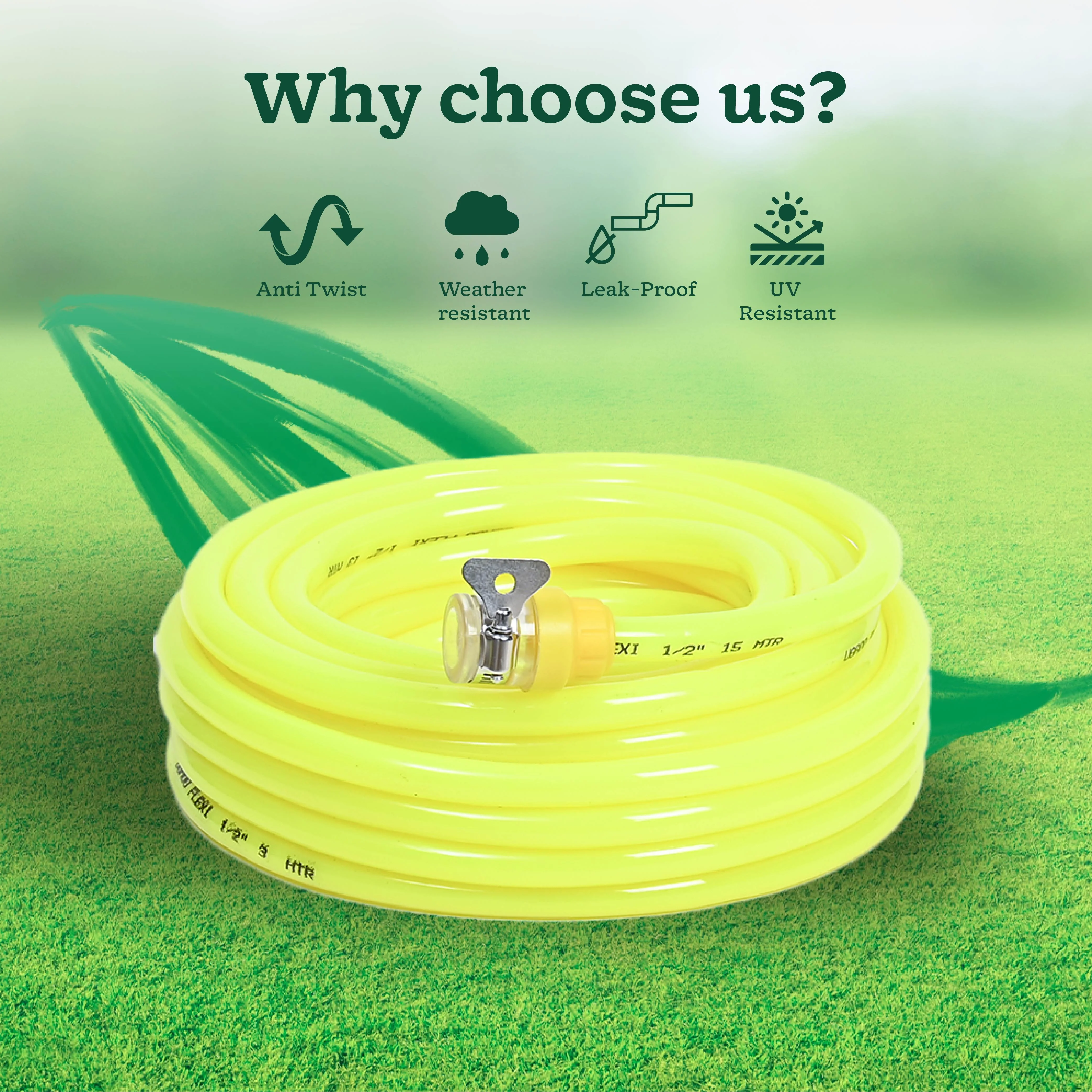 Flexi PVC Pipe 15 Meter with Leak Proof Adapter - Image 7