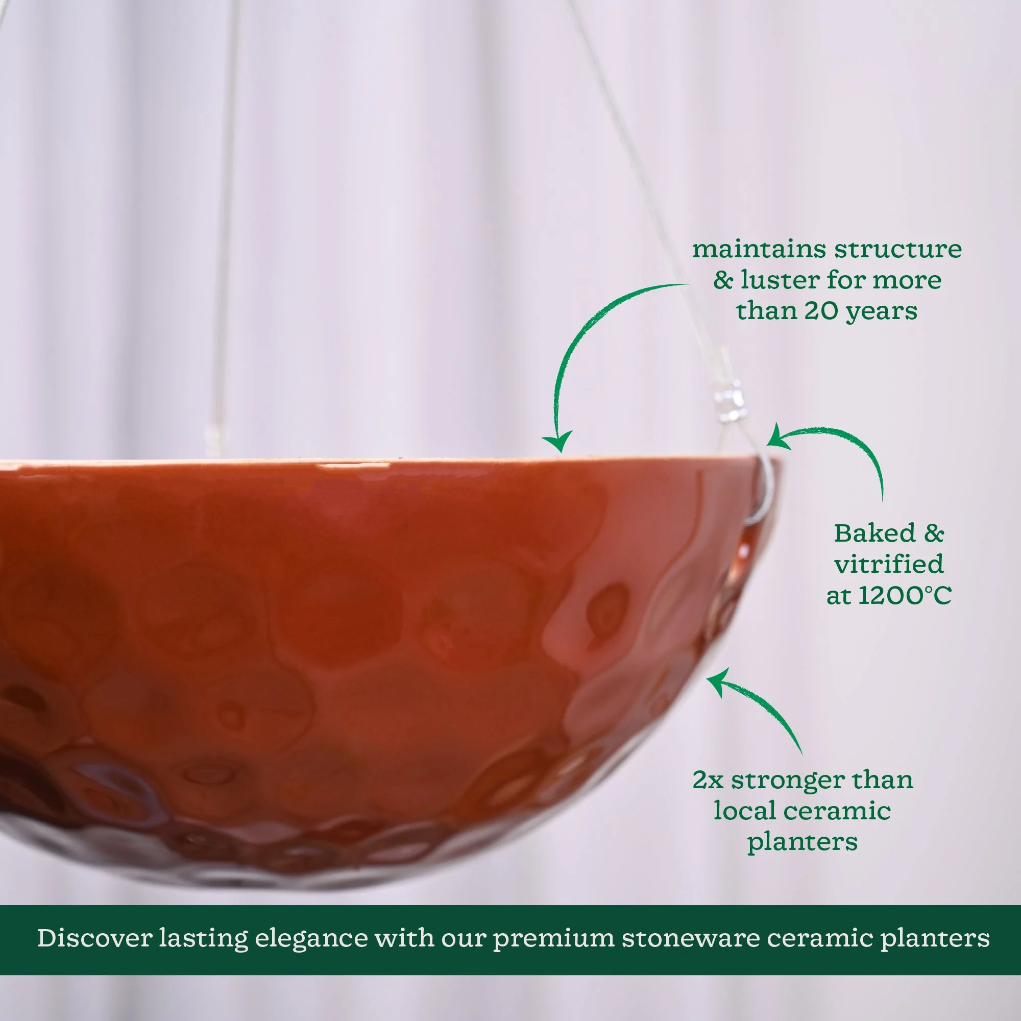 Hanging Ceramic Planters Petrichor Smite - Image 14