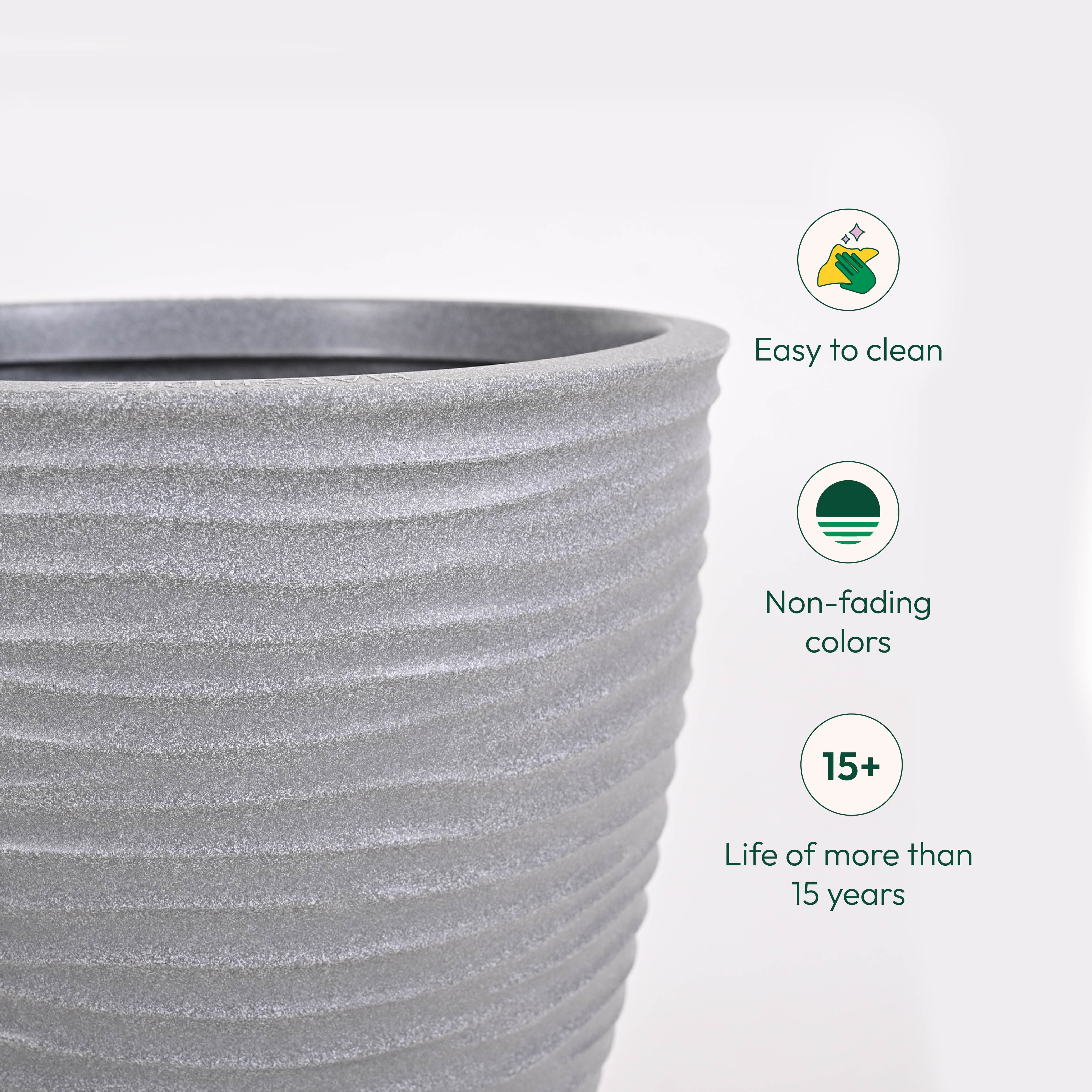 Havana Plastic Planter - Image 9
