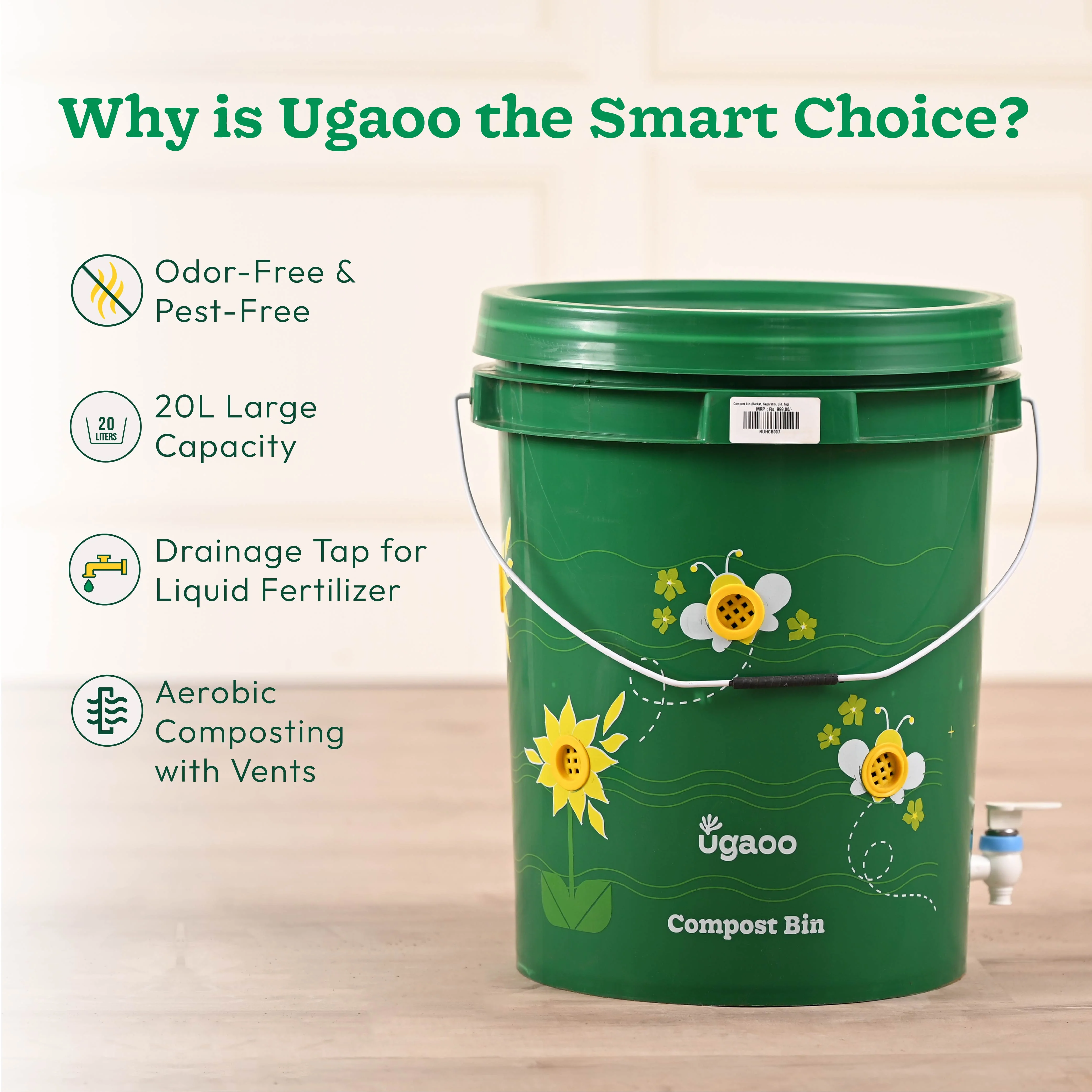 Home Compost Bin Kit - 20 Liter - Image 11
