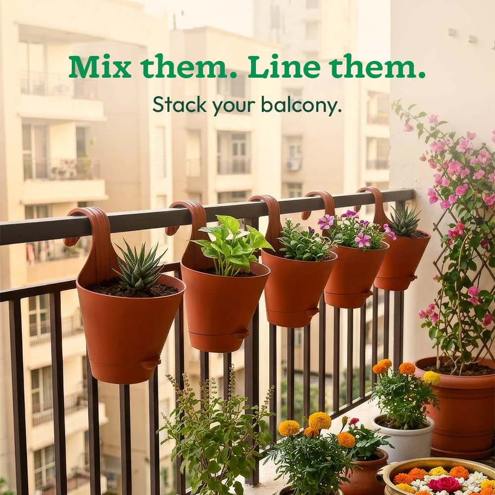 Huka Balcony Railing Planter -Set of 5 - Image 7
