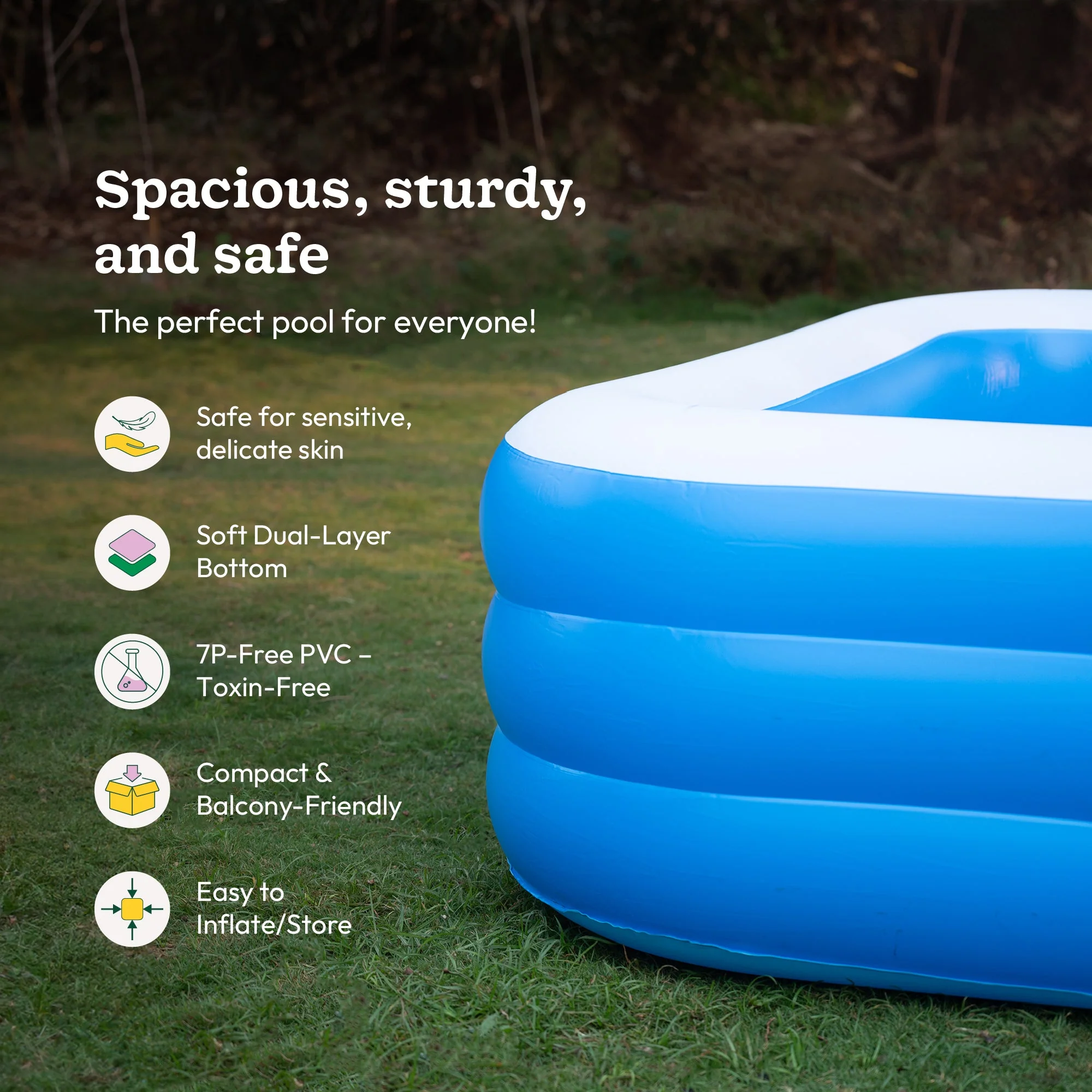 Inflatable Swimming Pool for Adults & Kids - Image 15