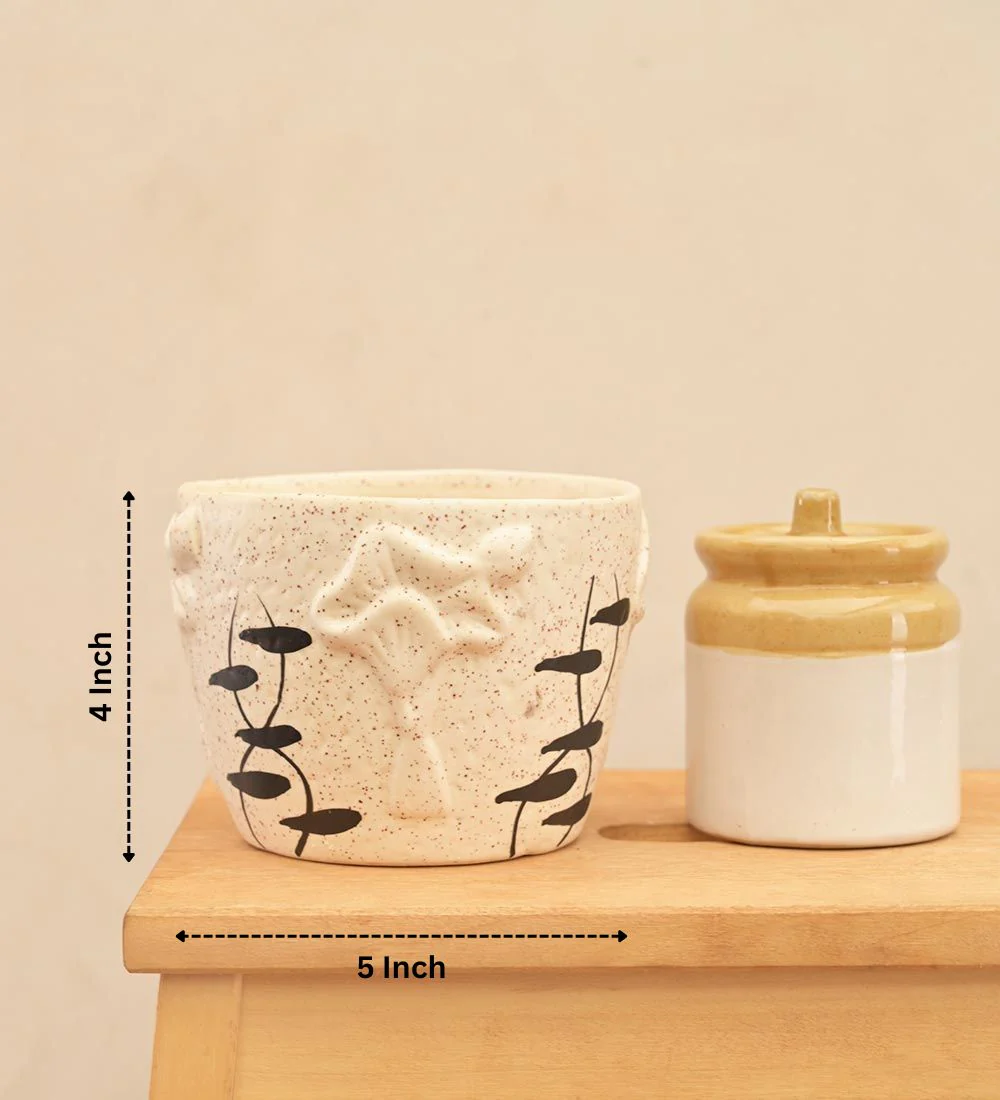 Medallion Ceramic Pot - Image 12