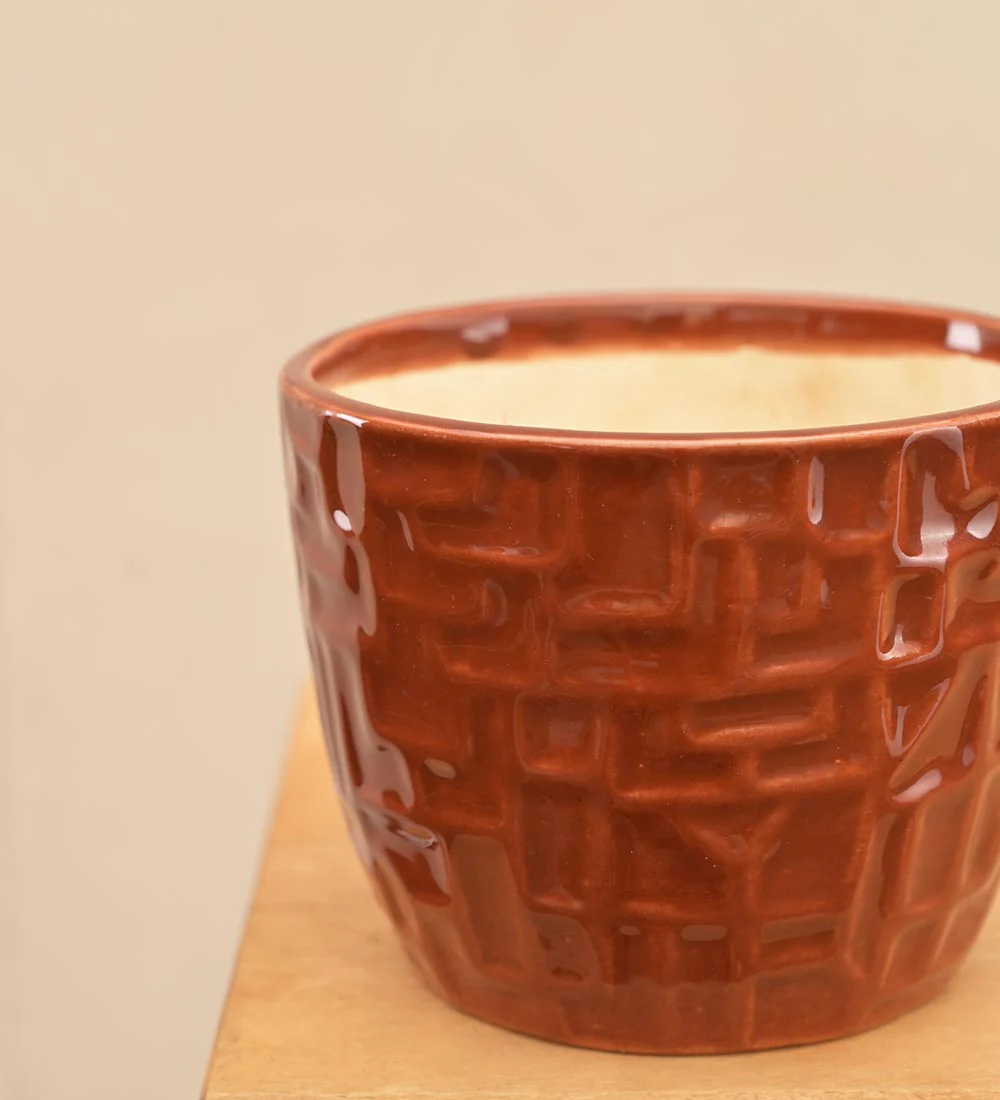 Medallion Ceramic Pot - Image 2