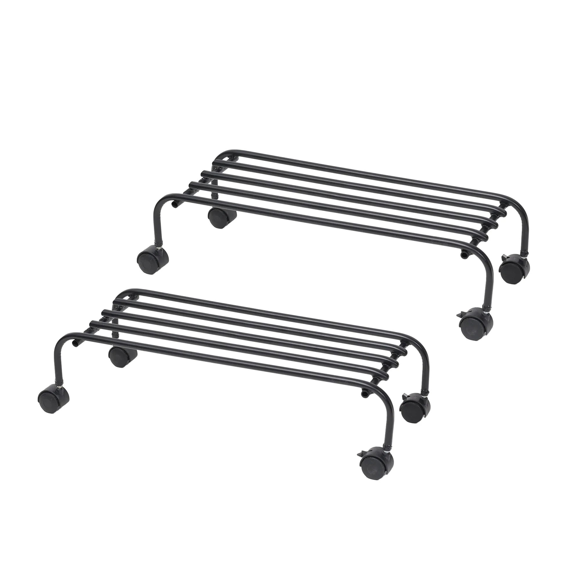 Metal Plant Stands with Wheels Set of 2 - Image 9