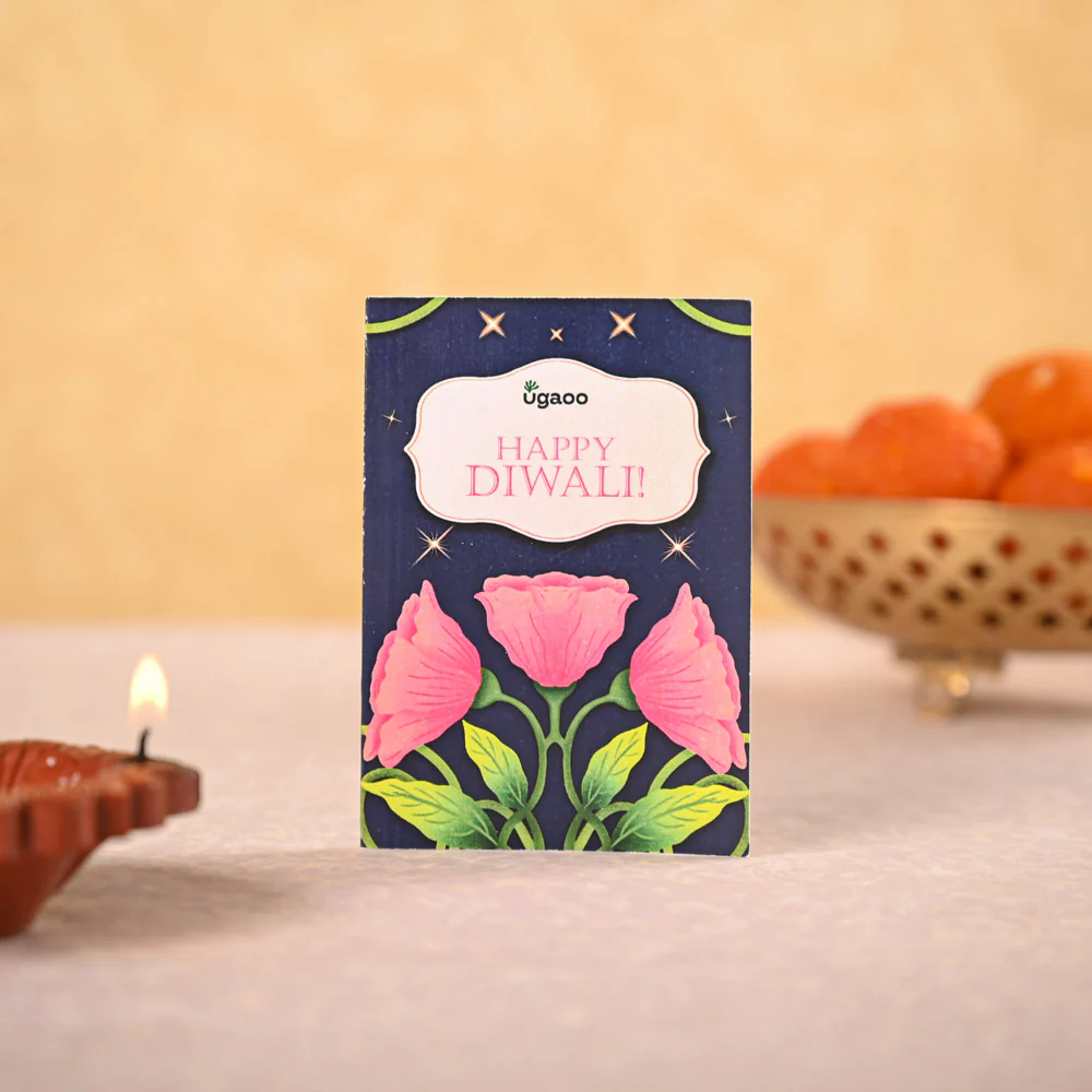 Money Plant Golden Plant & Tea Trunk Diwali Gift Hamper - Image 4