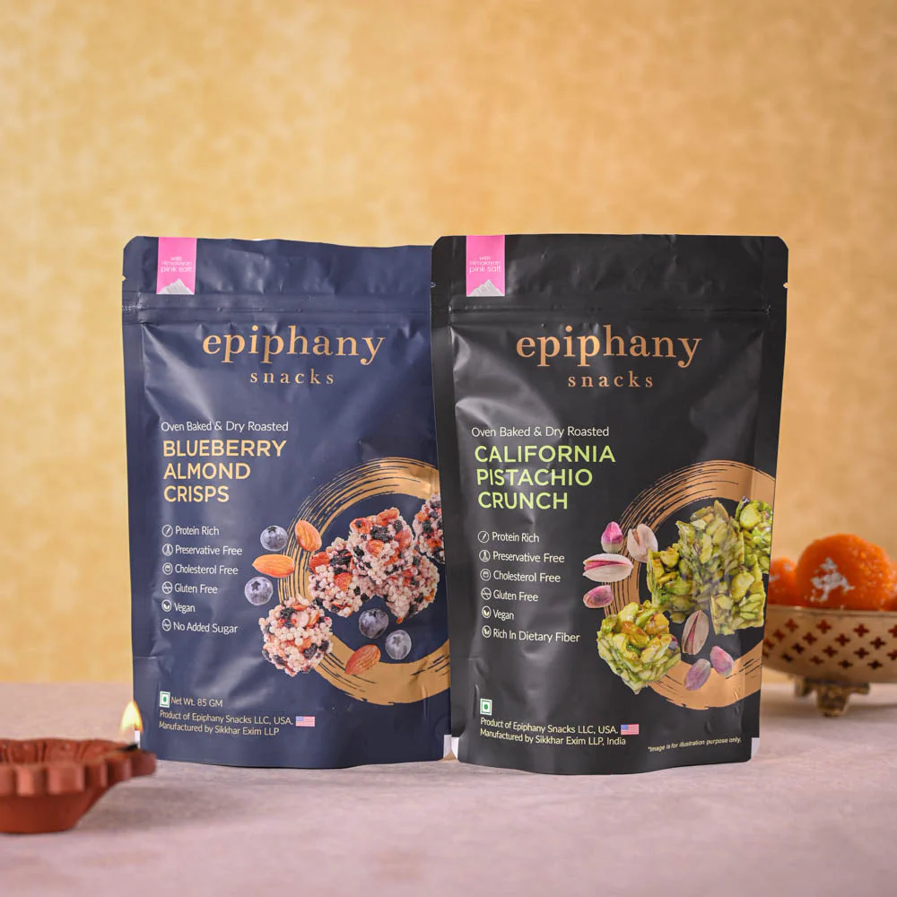 Money plant variegated and Epiphany Snacks Diwali Gift Hamper - Image 5