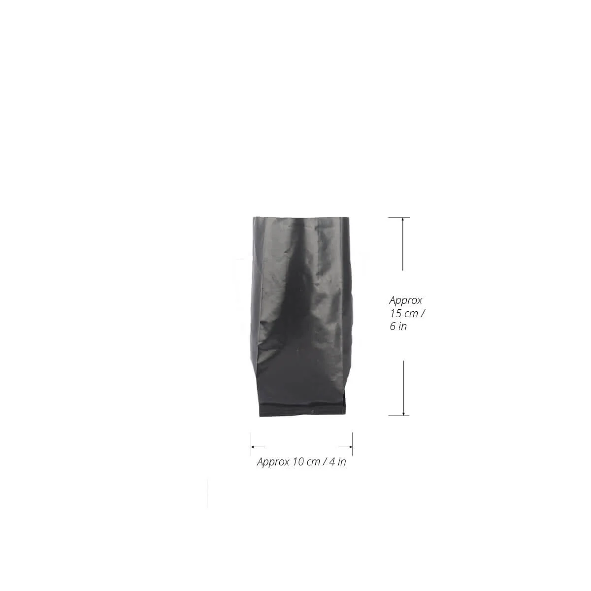 Nursery plant poly bag (Pack of 100 Bags) - 4 in x 6 in (DIA x H) - Image 2
