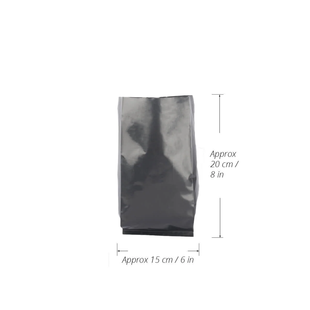 Nursery plant poly bag (Pack of 100 Bags) - 6 in x 8 in (DIA x H) - Image 2