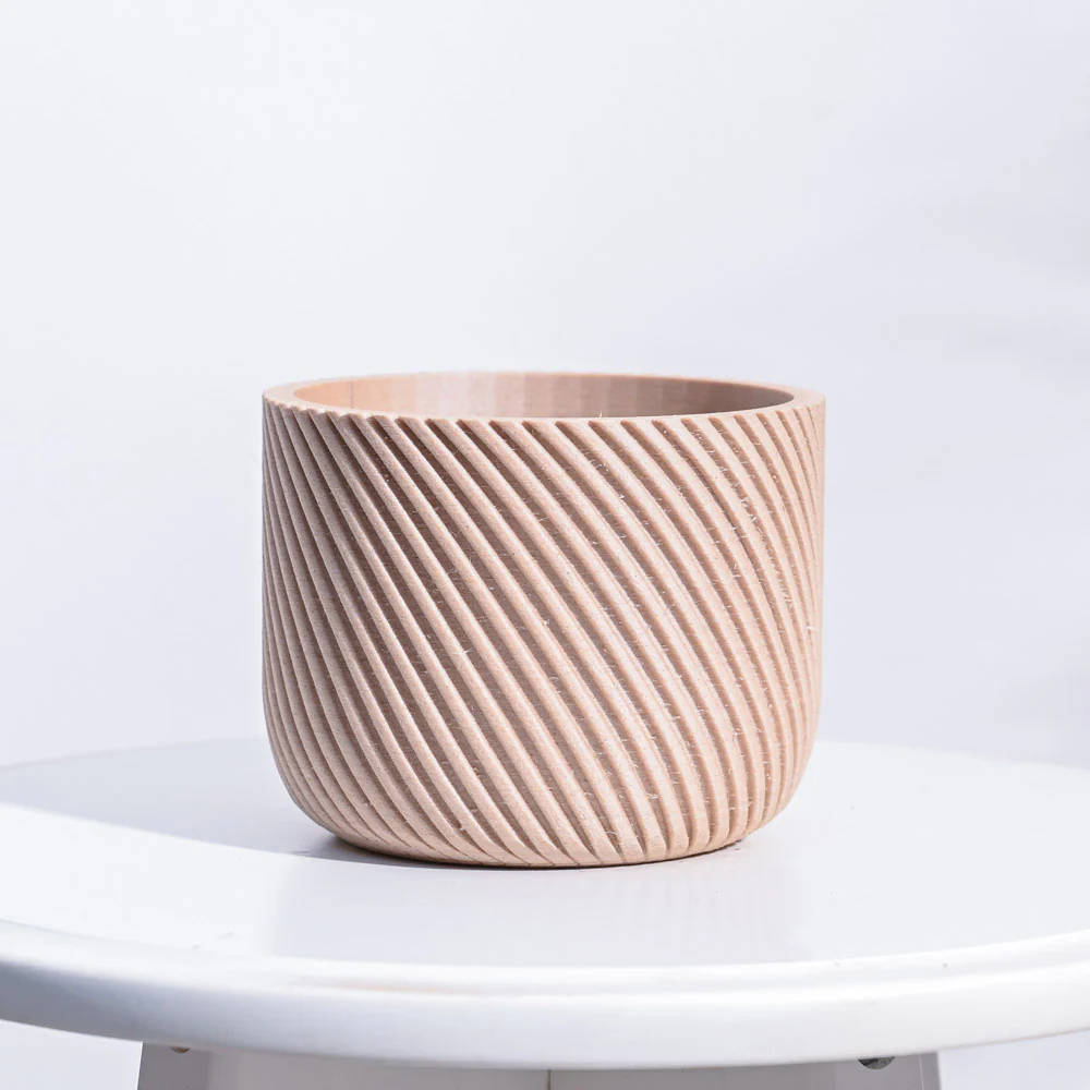 Oblique Elegance Wooden Pot - Image 5