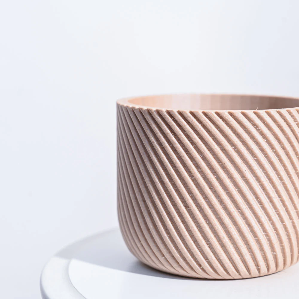 Oblique Elegance Wooden Pot - Image 7