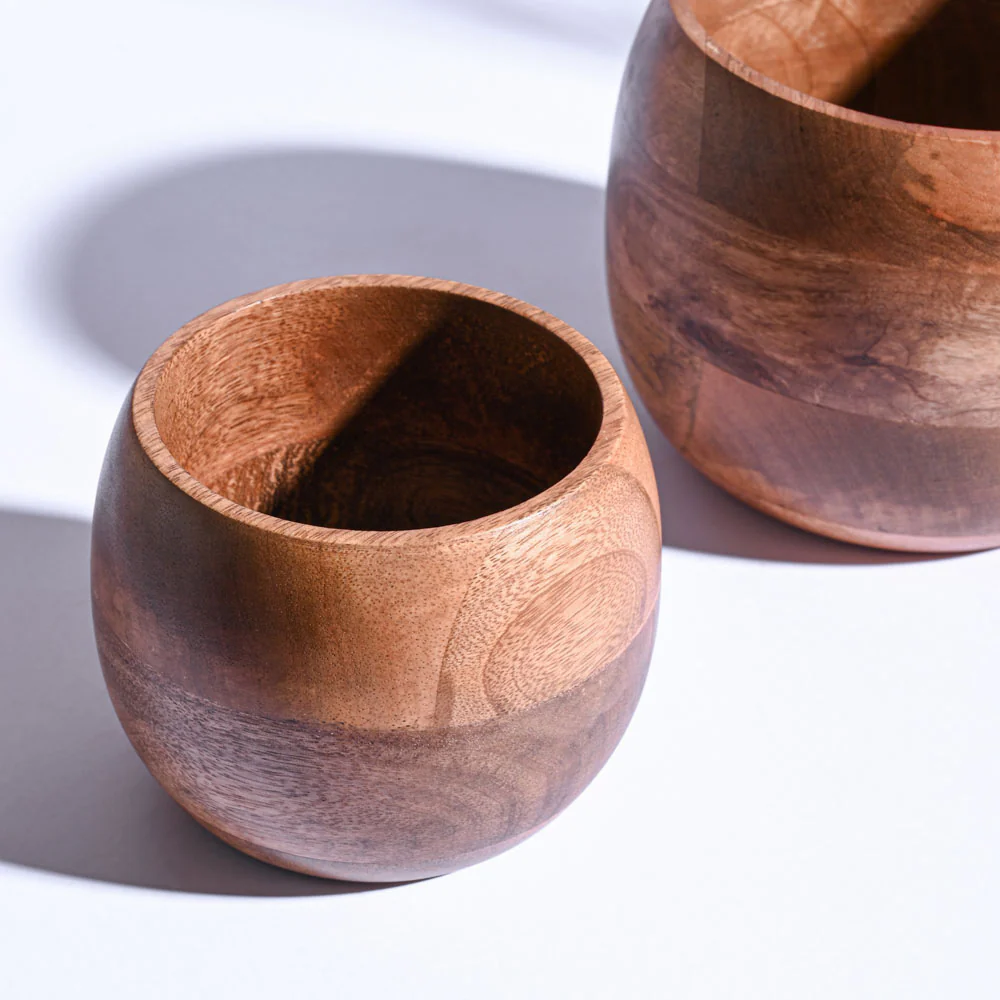 Orbit Wooden Planter - Set of 2 - Image 7