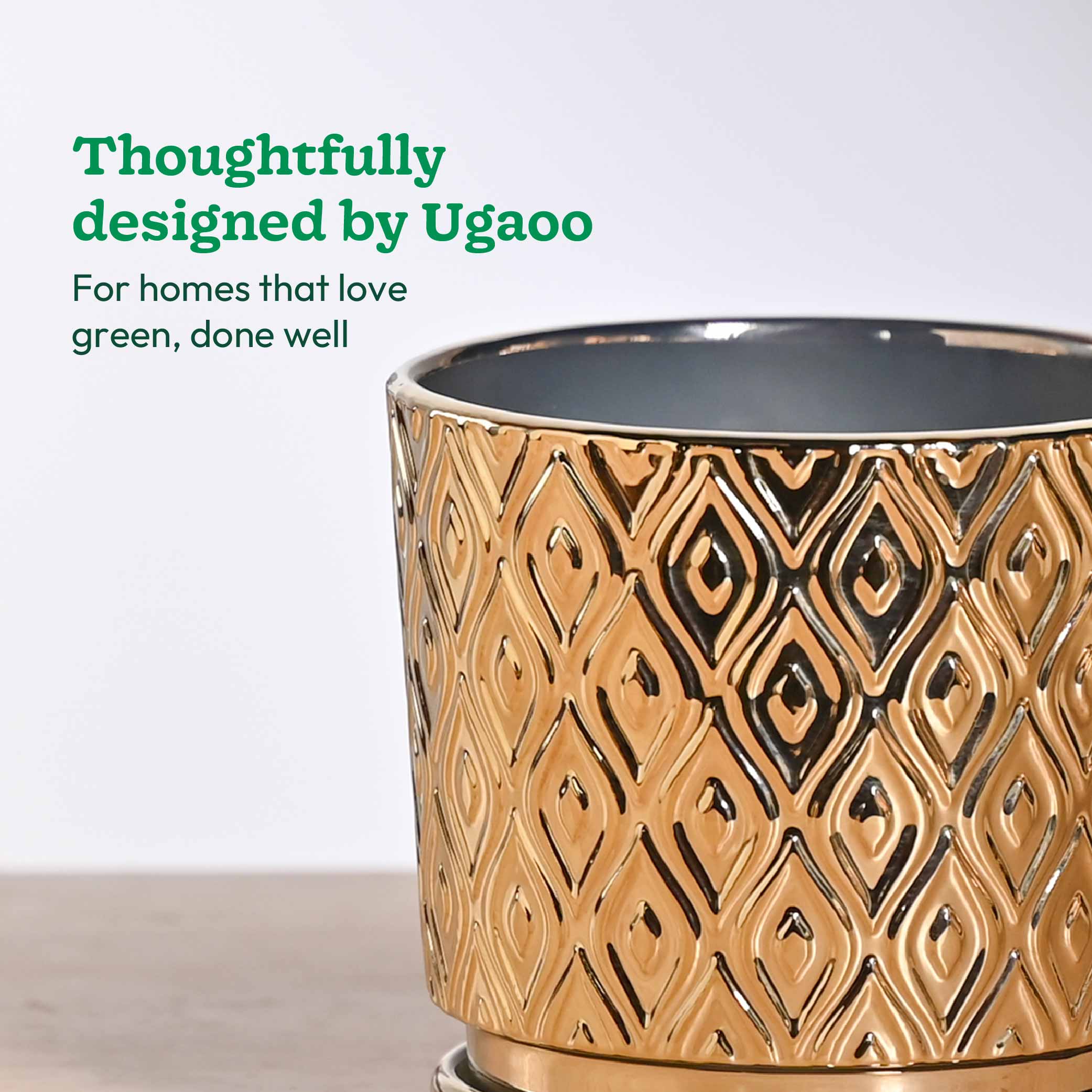 Peacock ceramic pot 5 inch - Image 16