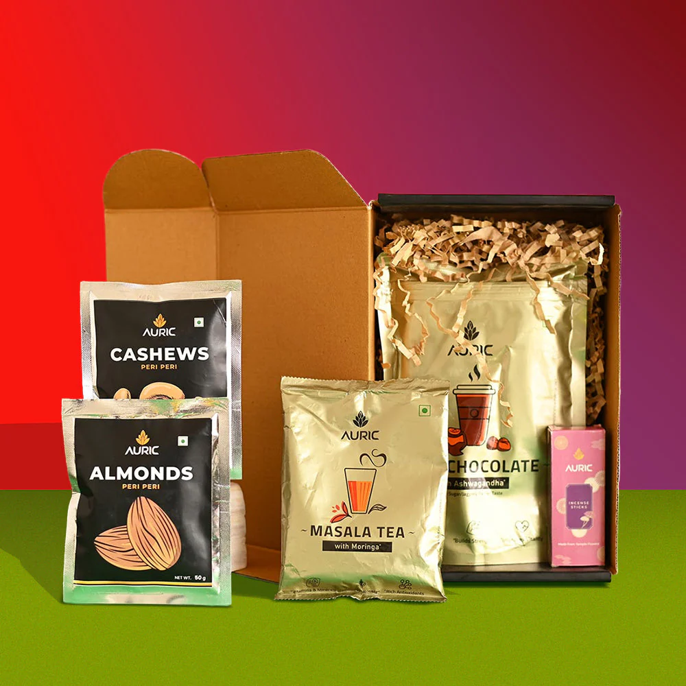 Philodendron Brasil Plant and Auric Budget Box - Image 2