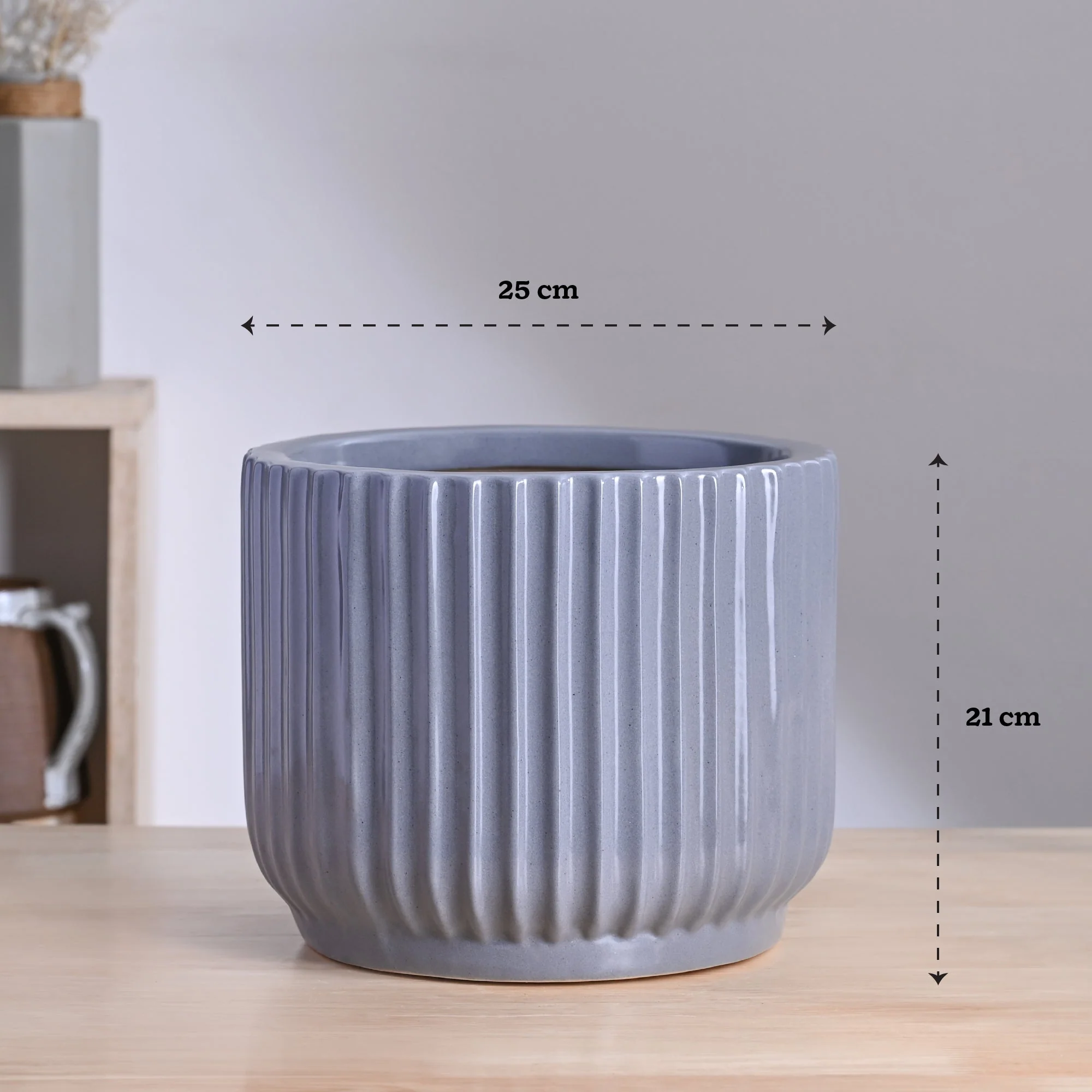 Phoenix Ceramic Pot (9.5 Inch Diameter) - Image 8