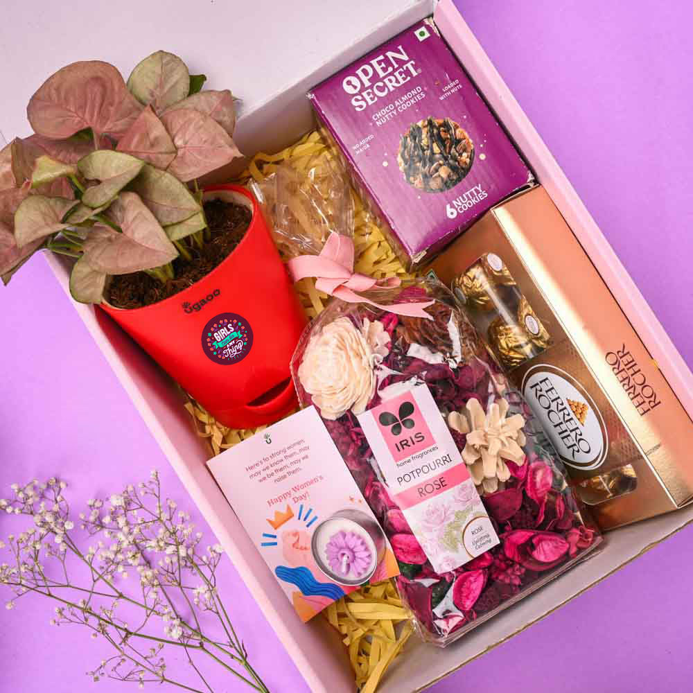 Pink Syngonium Bliss Women's Day Gift - Image 7