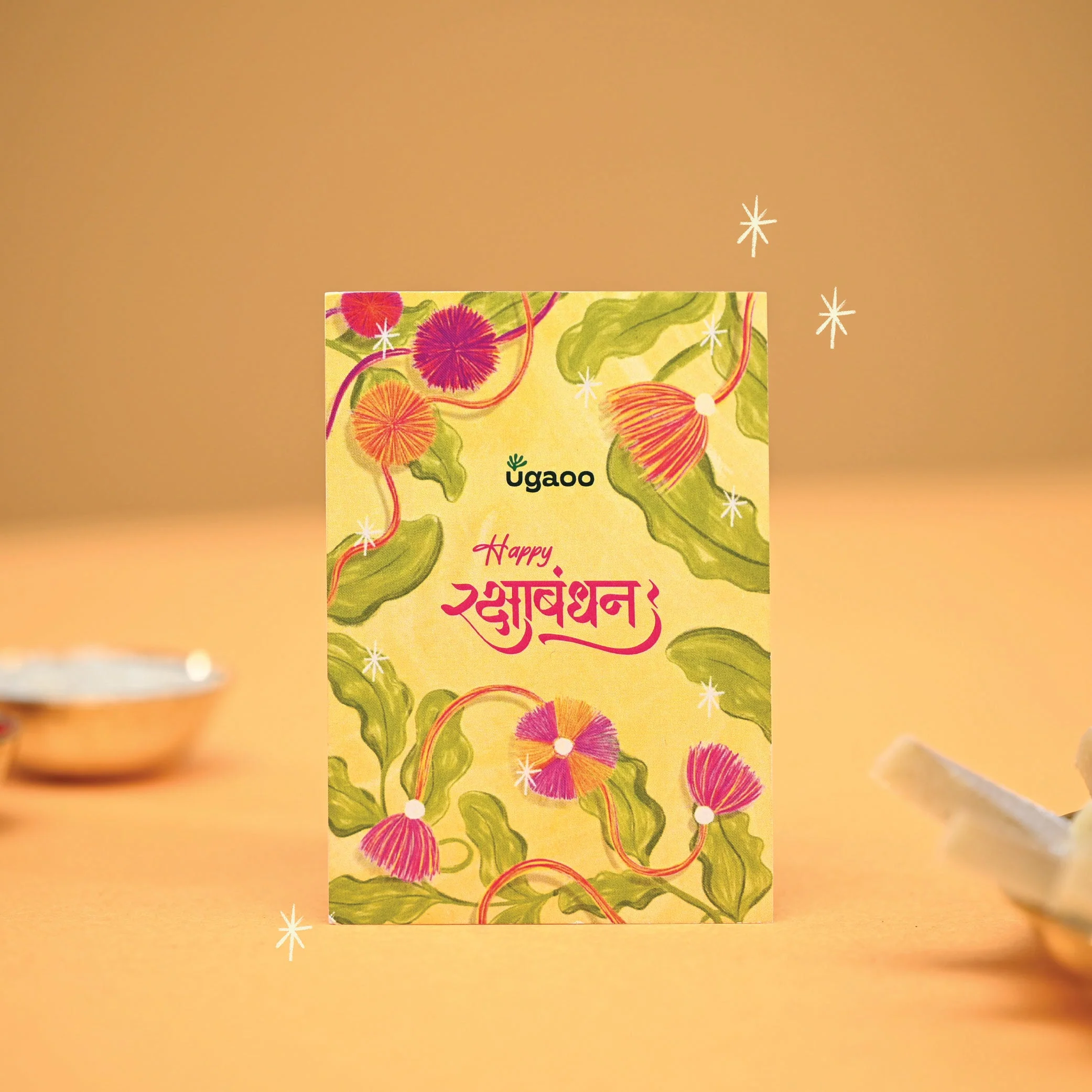 Plantable Seed Rakhi with Amaltash And Brinjal Seed - Image 3