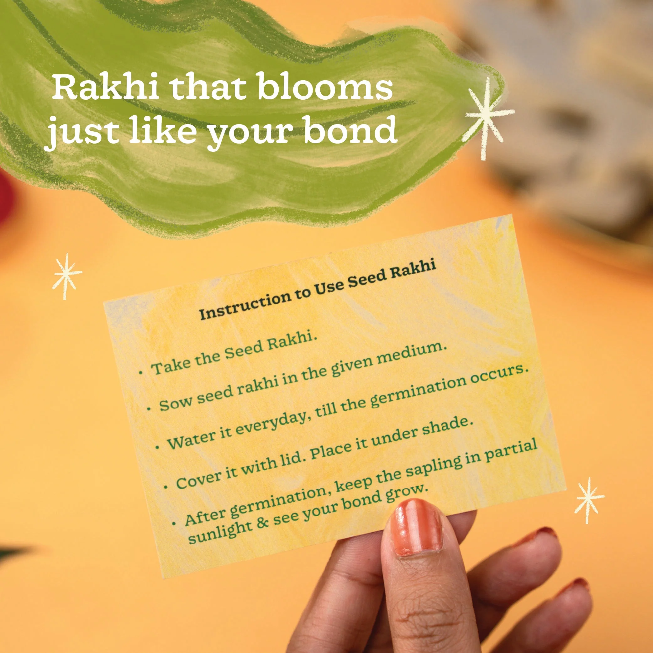 Plantable Seed Rakhi with Cucumber & Chulai Seeds - Image 7