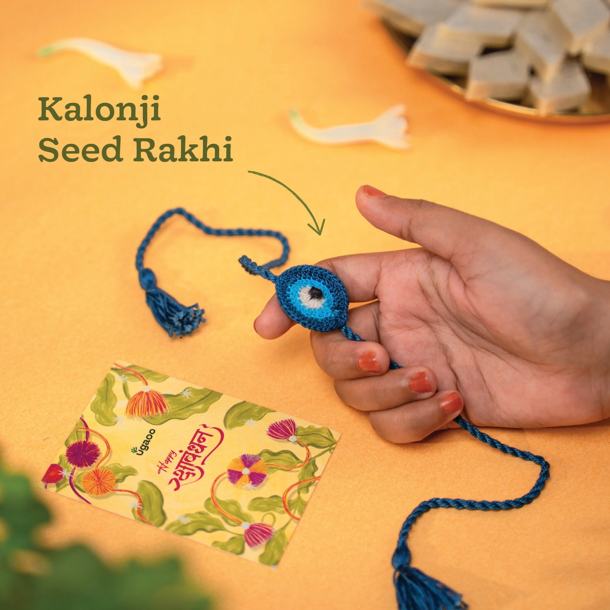 Plantable Seed Rakhi with Kalonji Seeds - Image 3