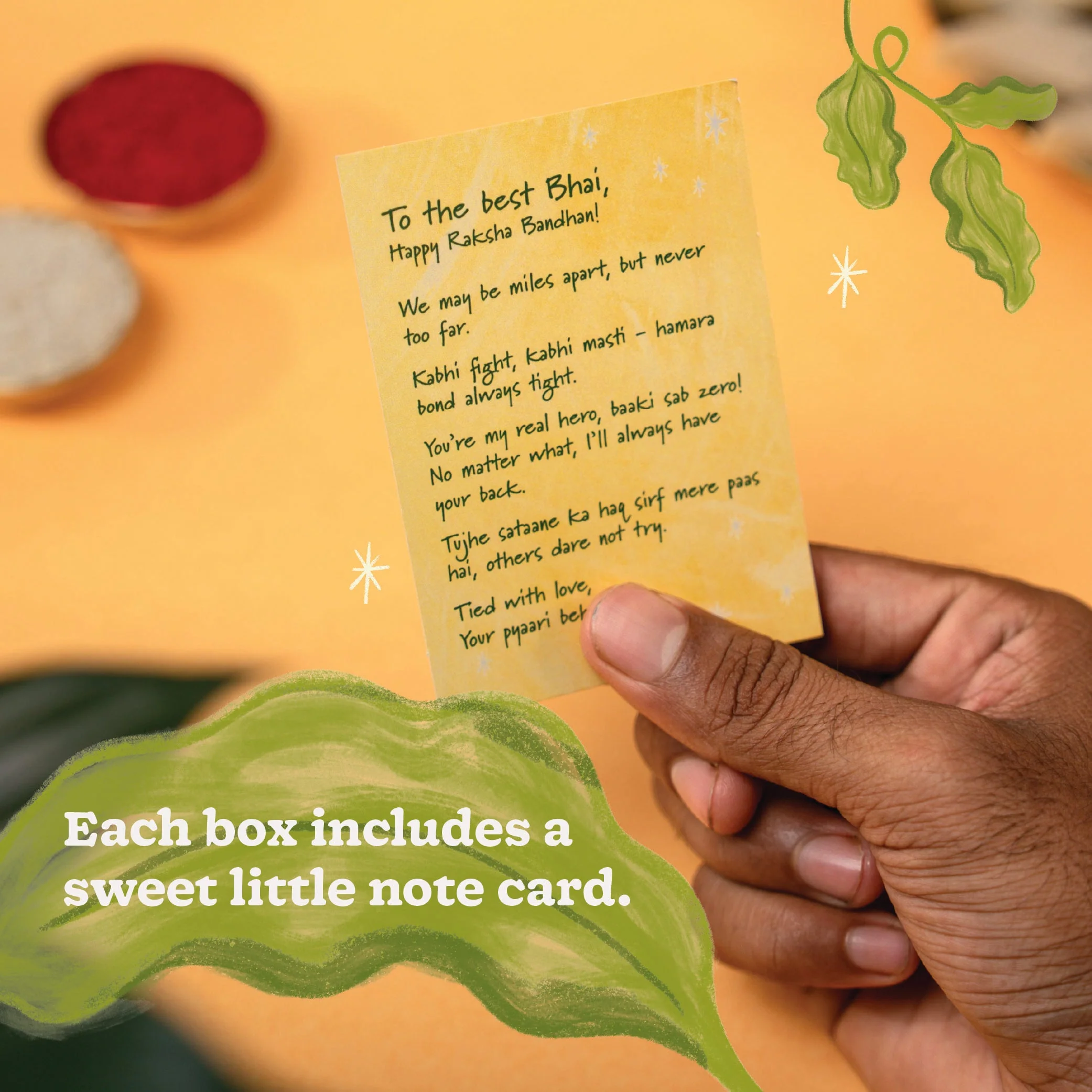 Plantable Seed Rakhi with Kalonji Seeds - Image 4