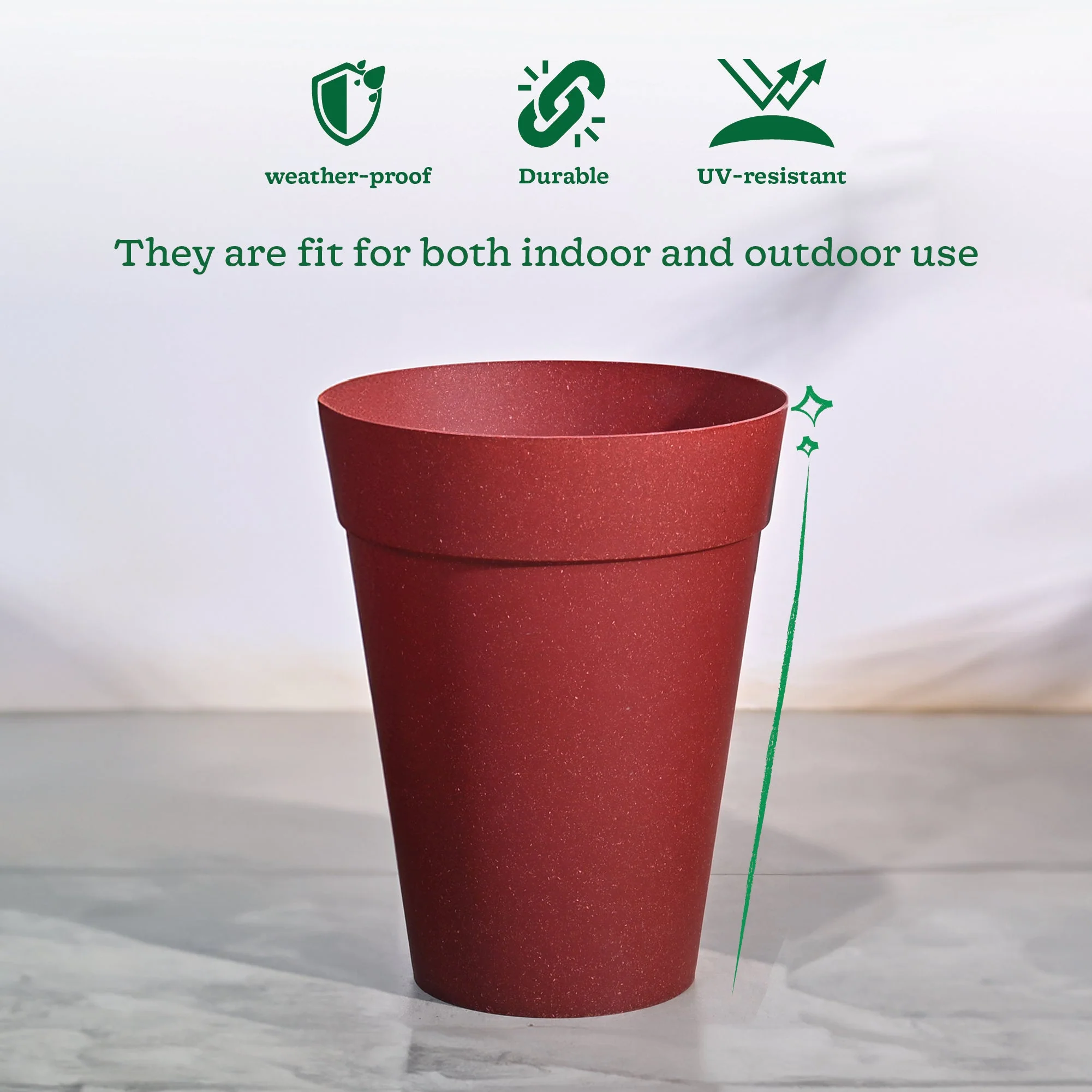 Rome Plastic Planter - Image 119